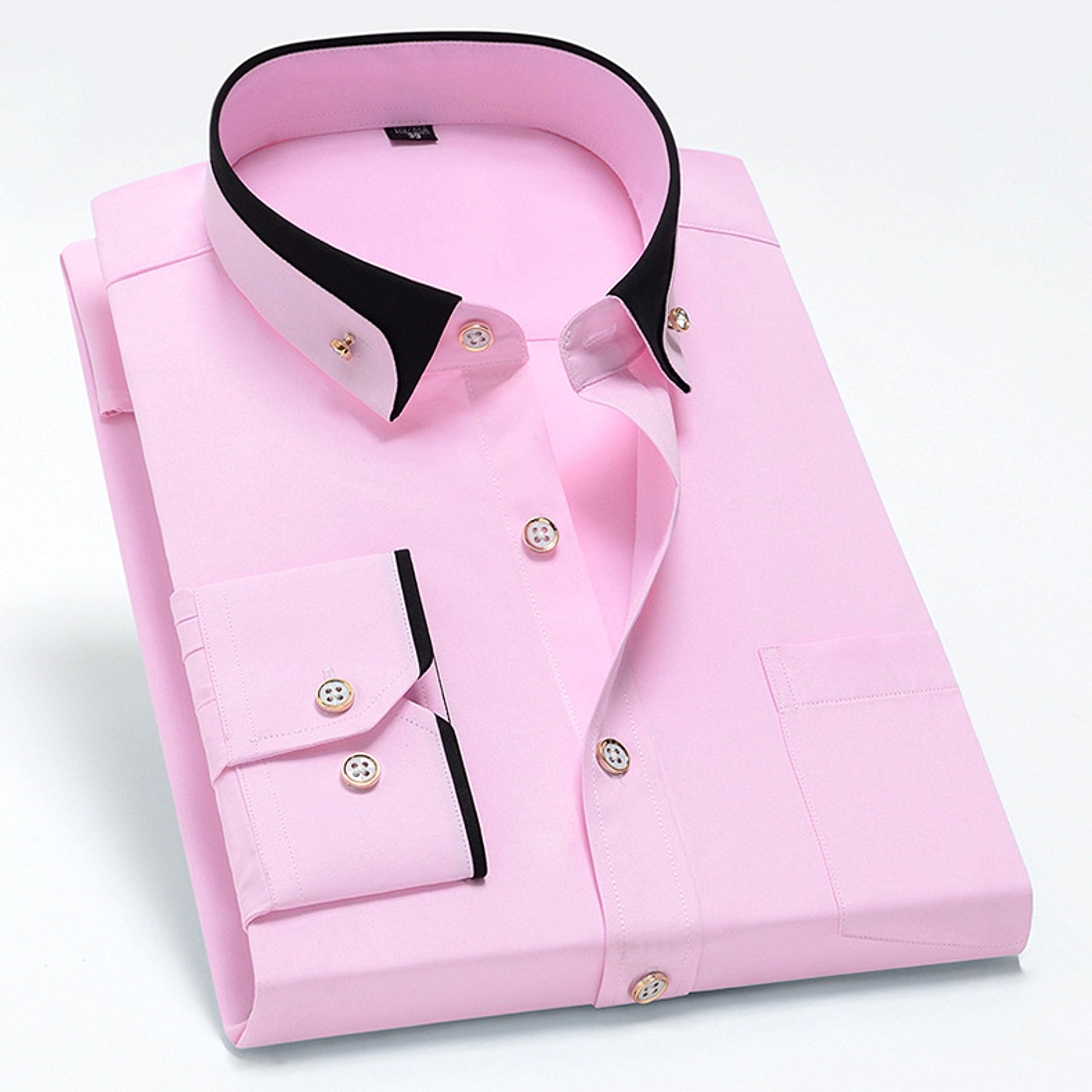 Men's Stretch Long Sleeve DressShirt Casual And Comfortable Non-ironing - enhanced image 2