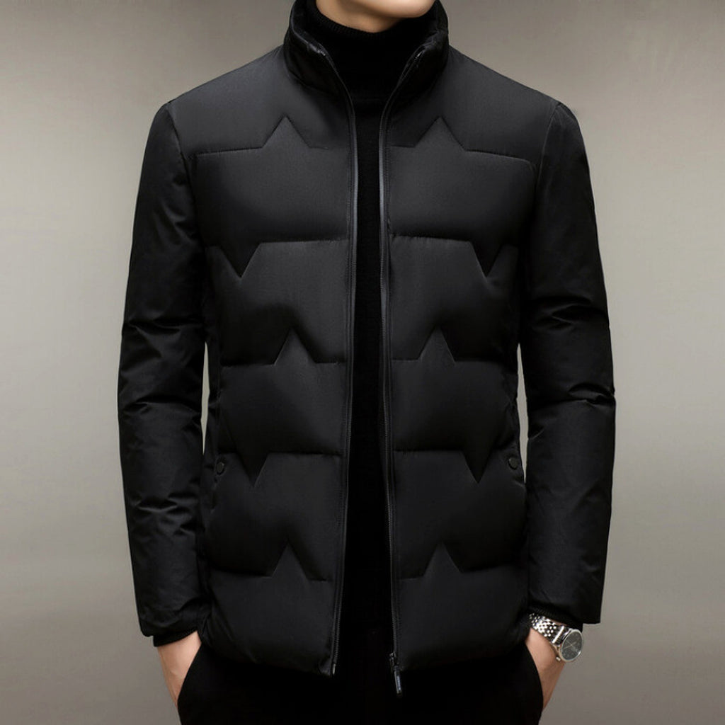 Men's Thickened Cotton-padded Coat Middle-aged Dad Cotton-padded Jacket - enhanced image 2