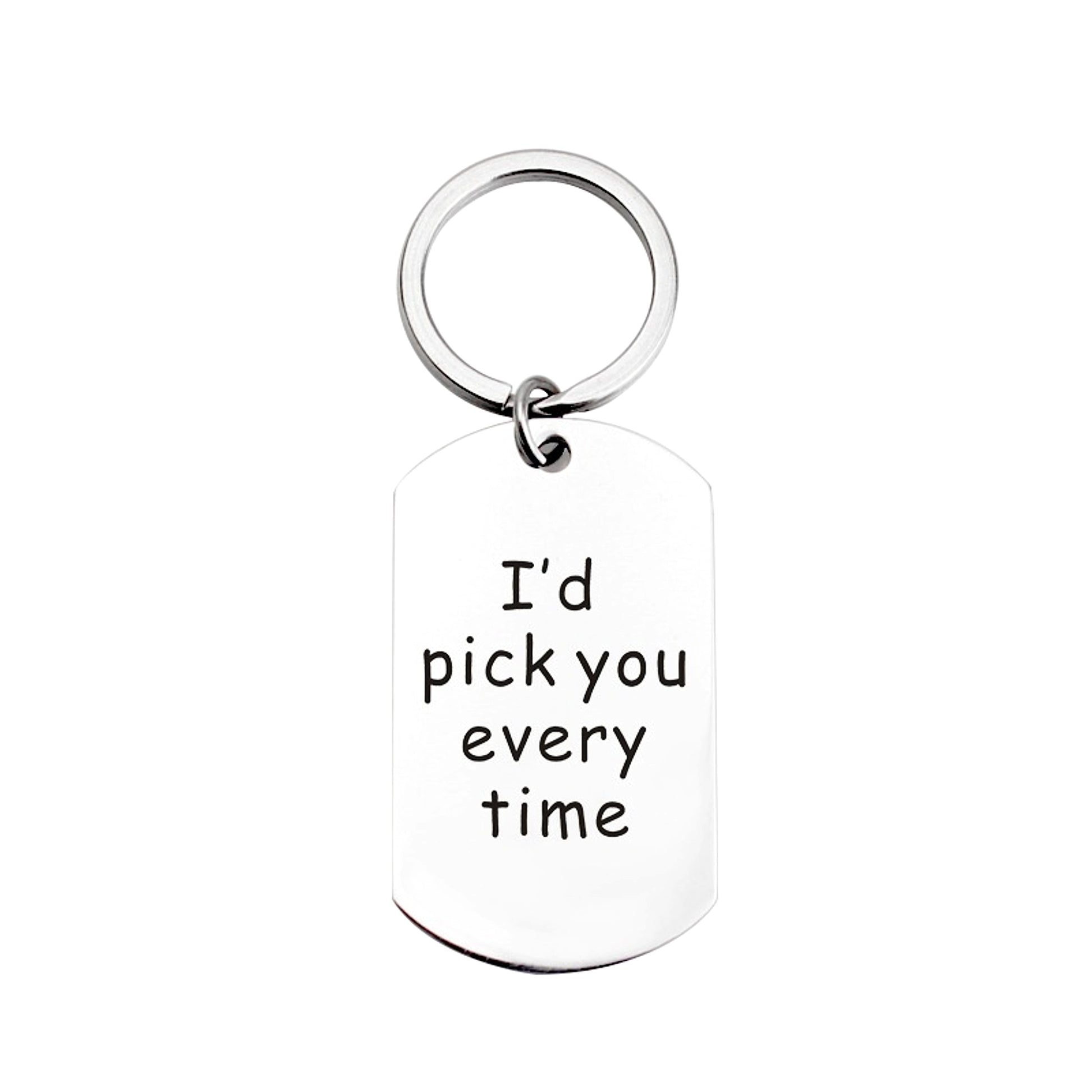 Custom Engraved Titanium Steel Keychain – Personalized Gift - enhanced image 2