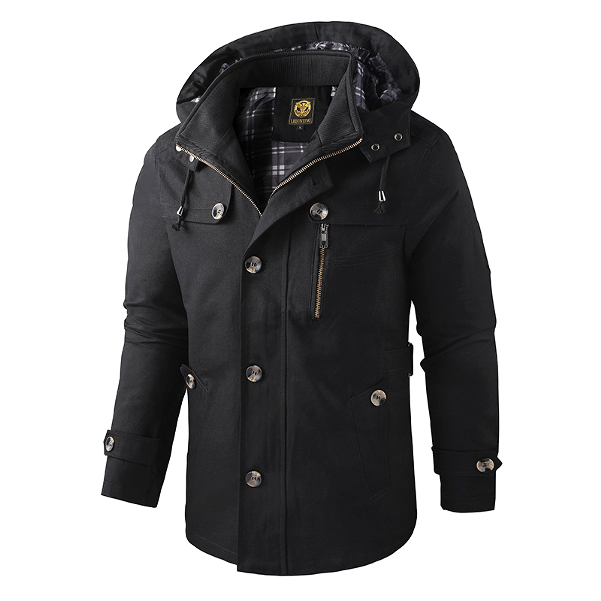 Mid-length Men's Jacket - enhanced image 2