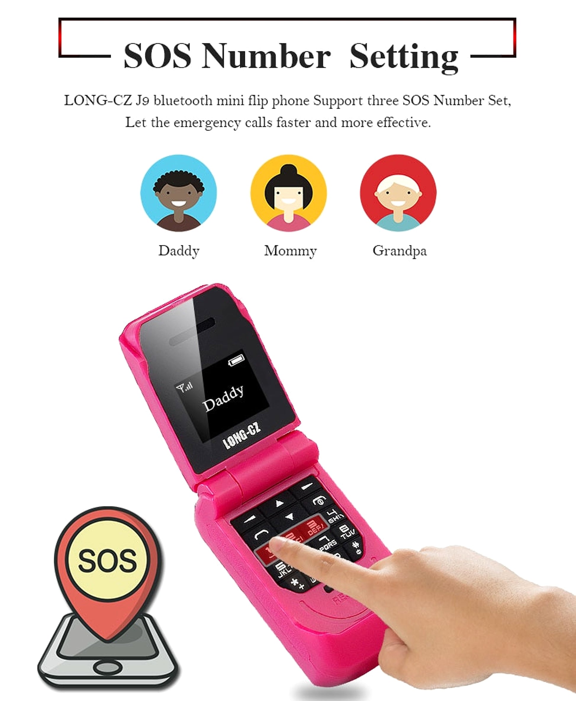 Z. Mini flip phone Accessories - enhanced image 2