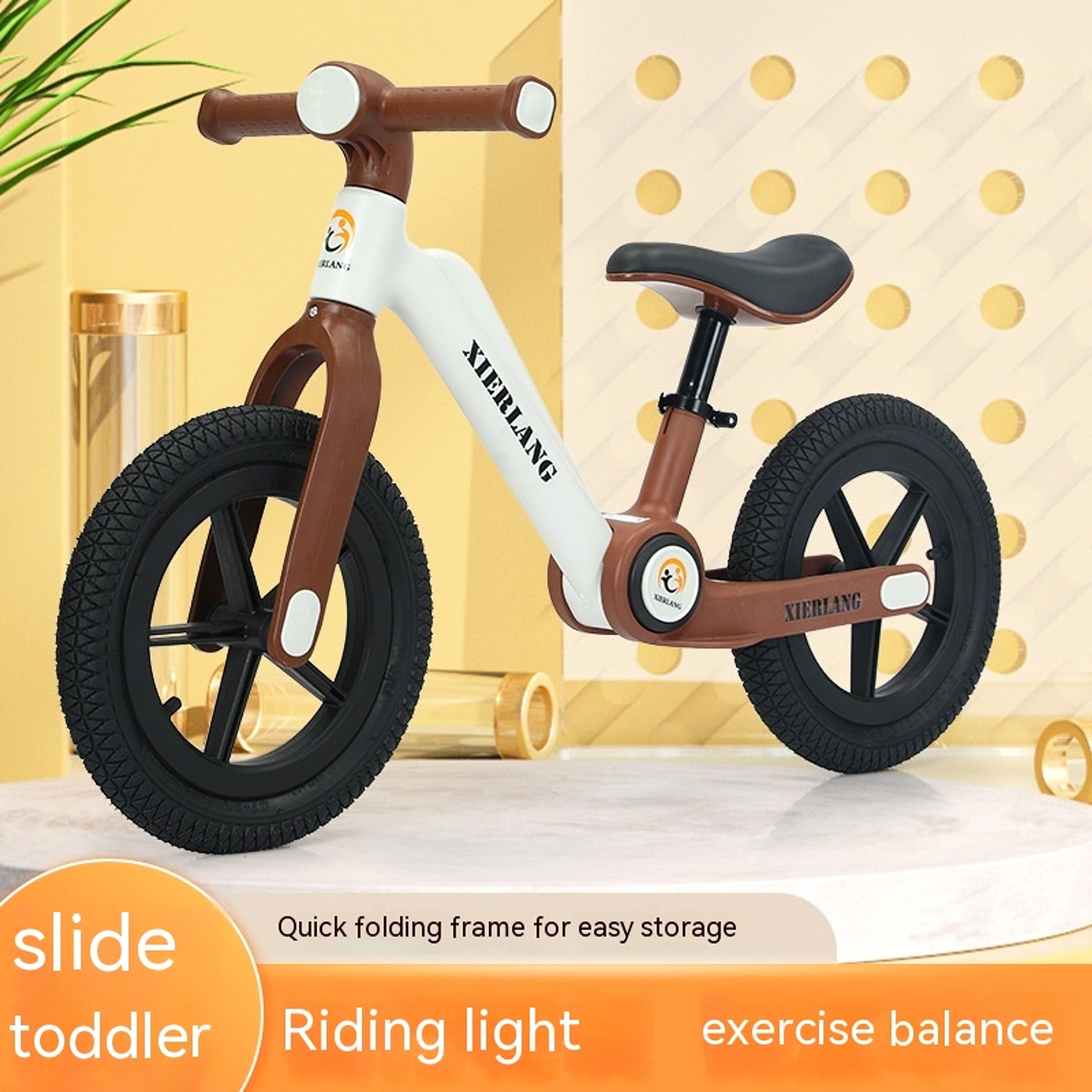 MiniRider™ – Foldable Pedal-Free Balance Bike for Toddlers (12" & 14") - enhanced image 2