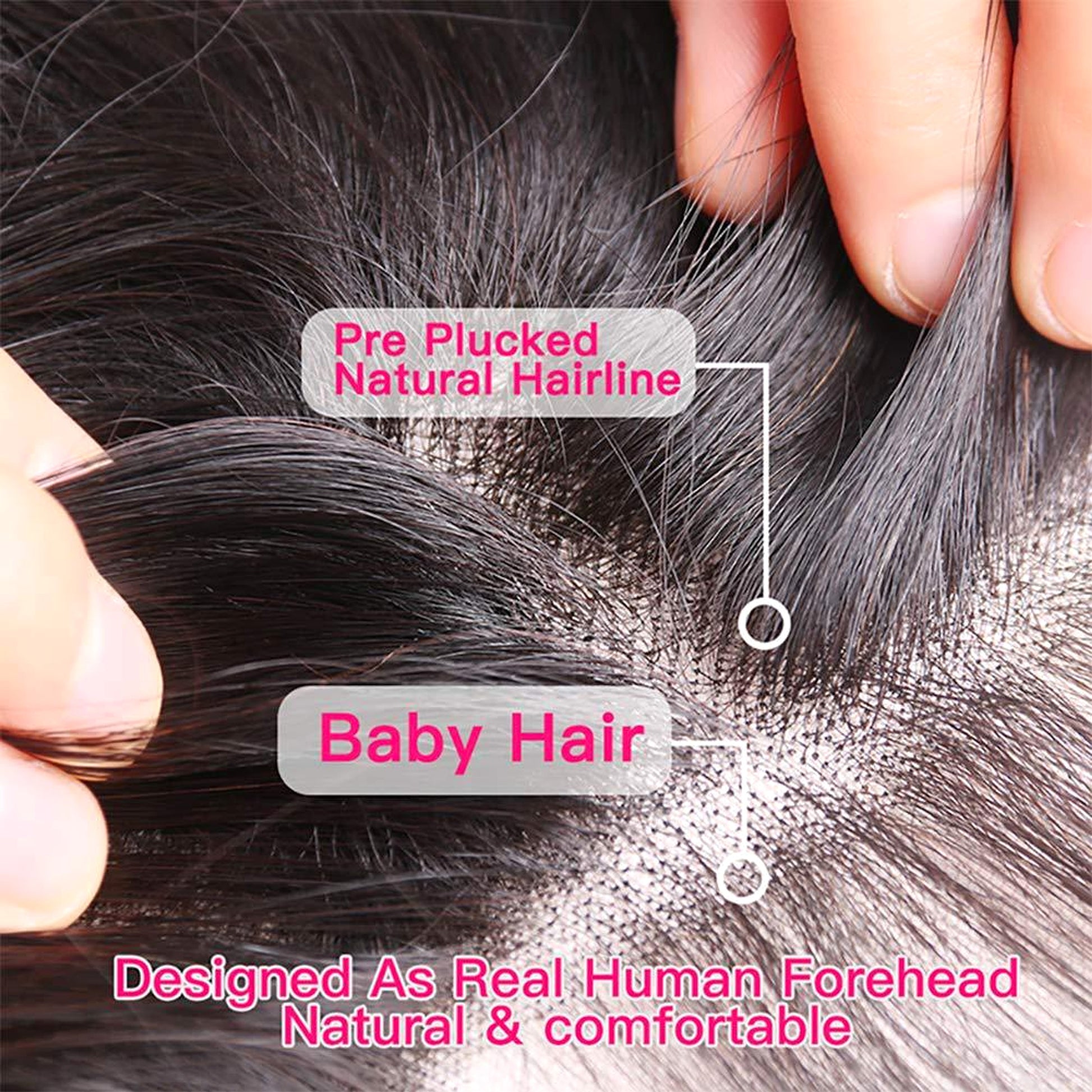 LuxeWave Natural Wig Real Hair - LuxeWave - enhanced image 2