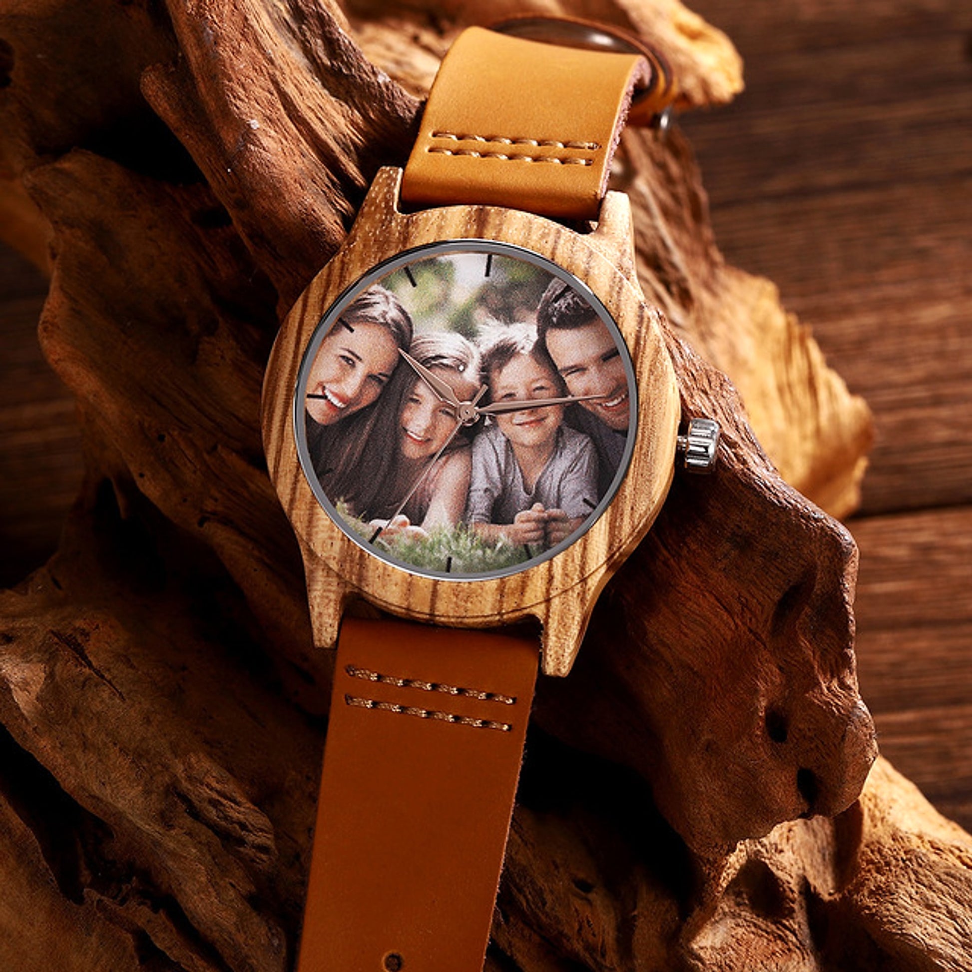 New Cross-Border Wooden Men'S  Commemorative Gift Custom  Oem Self-Built Station Watches - enhanced image 2