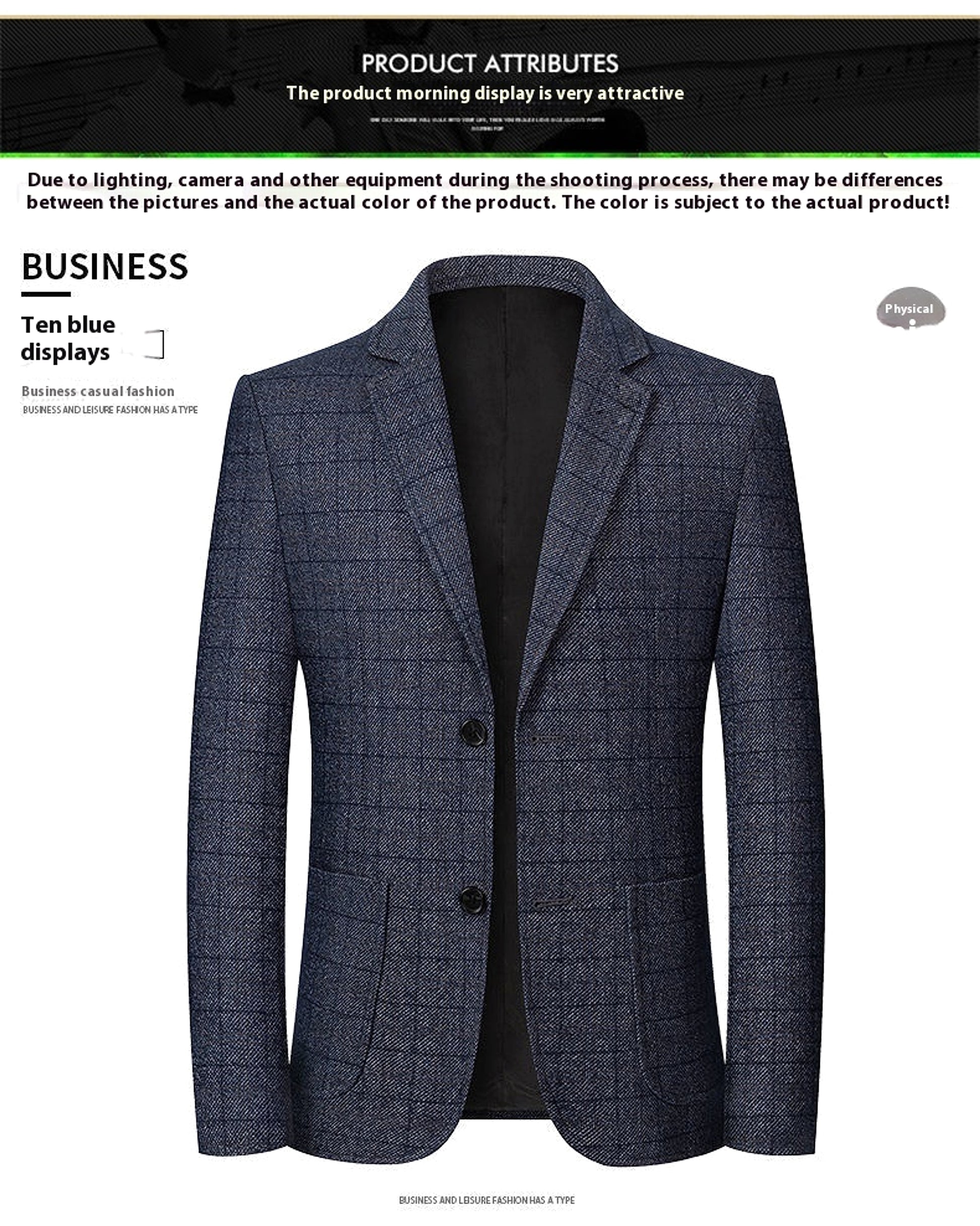 ModernoForm™ – Mid-Age Suit Top for Men - enhanced image 2