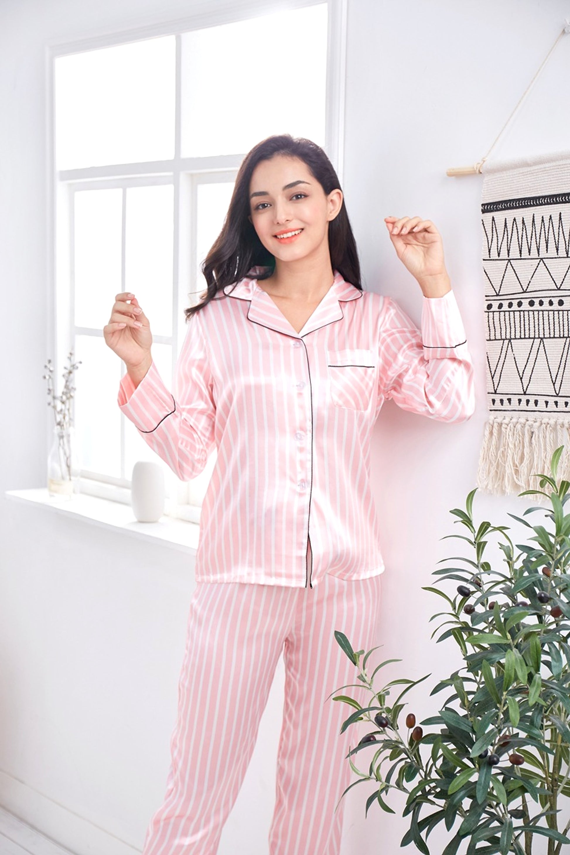 New Striped Casual Homewear Payama - enhanced image 2