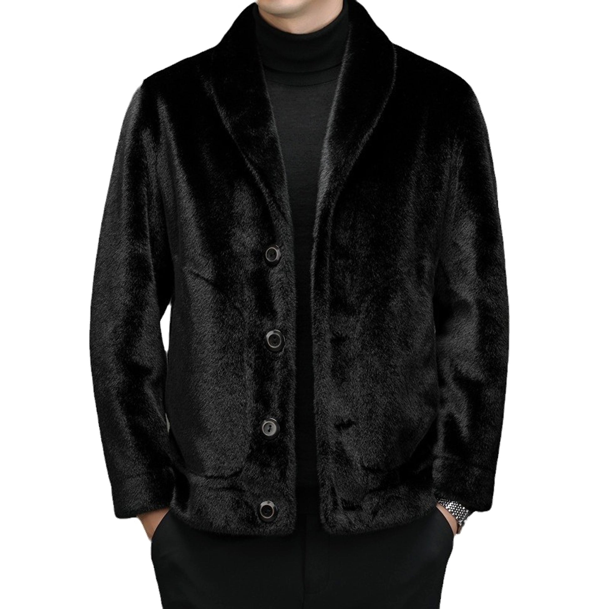 Padded Jacket Fur Integrated Double-sided Top - enhanced image 2