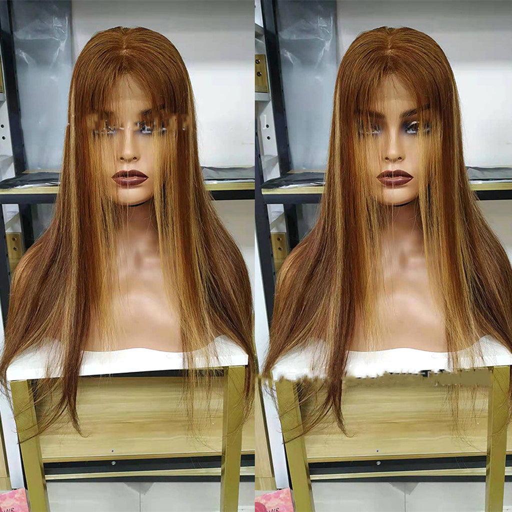 LuxeFlow HairReal Hair Wig Lace Wig 4X4 Straight Lace Front Wig - enhanced image 2