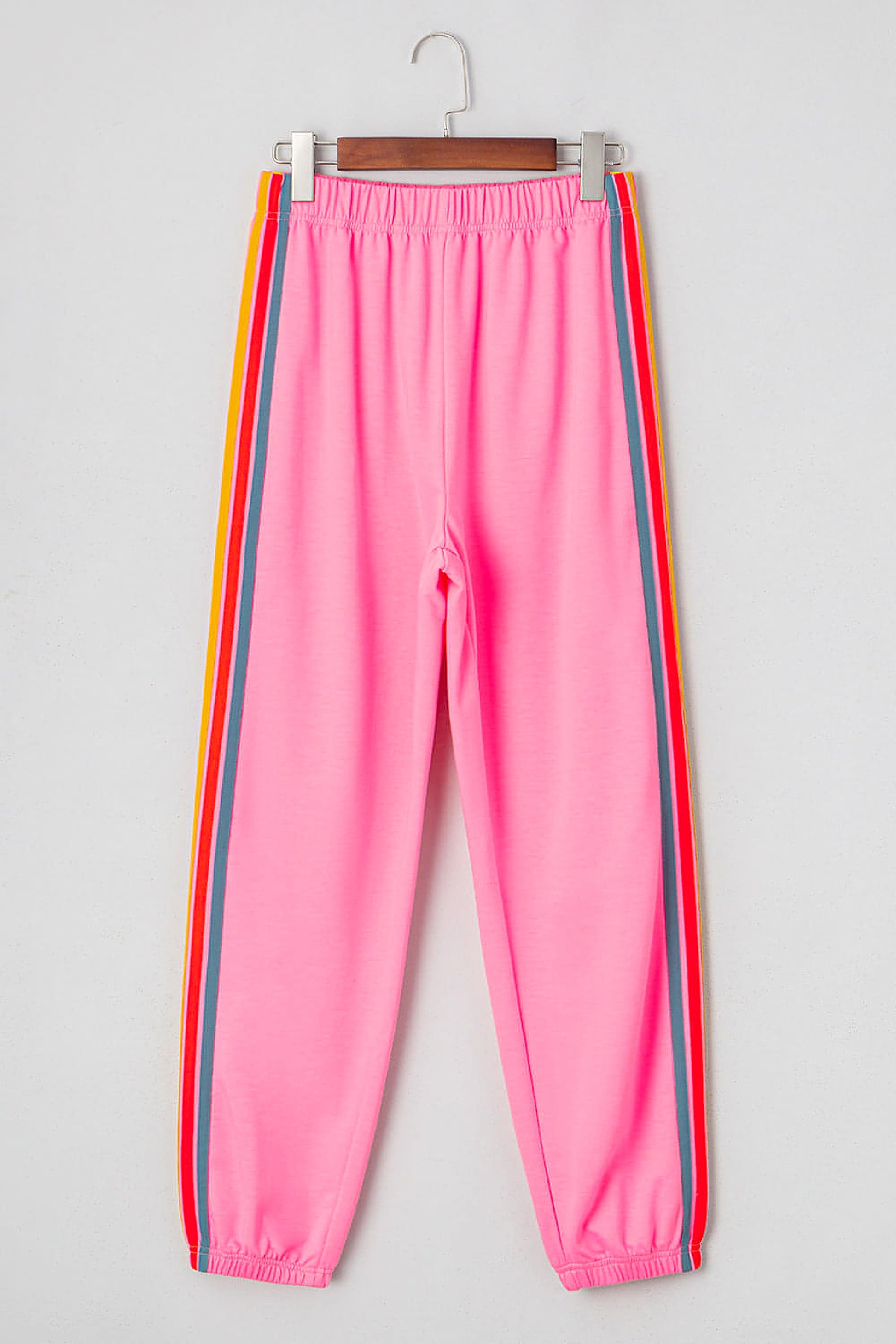 Pink Counting Rainbows High Waist Sweatpants - enhanced image 2