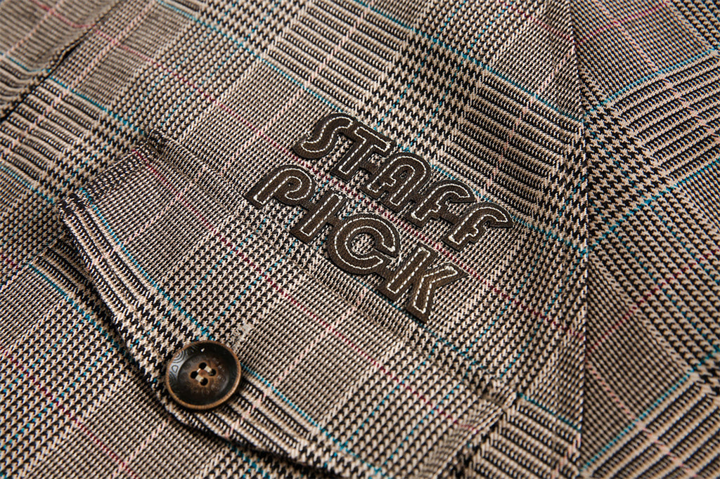 Plaid Loose-fitting Stand-up Collar Jacket Men And Women - enhanced image 2
