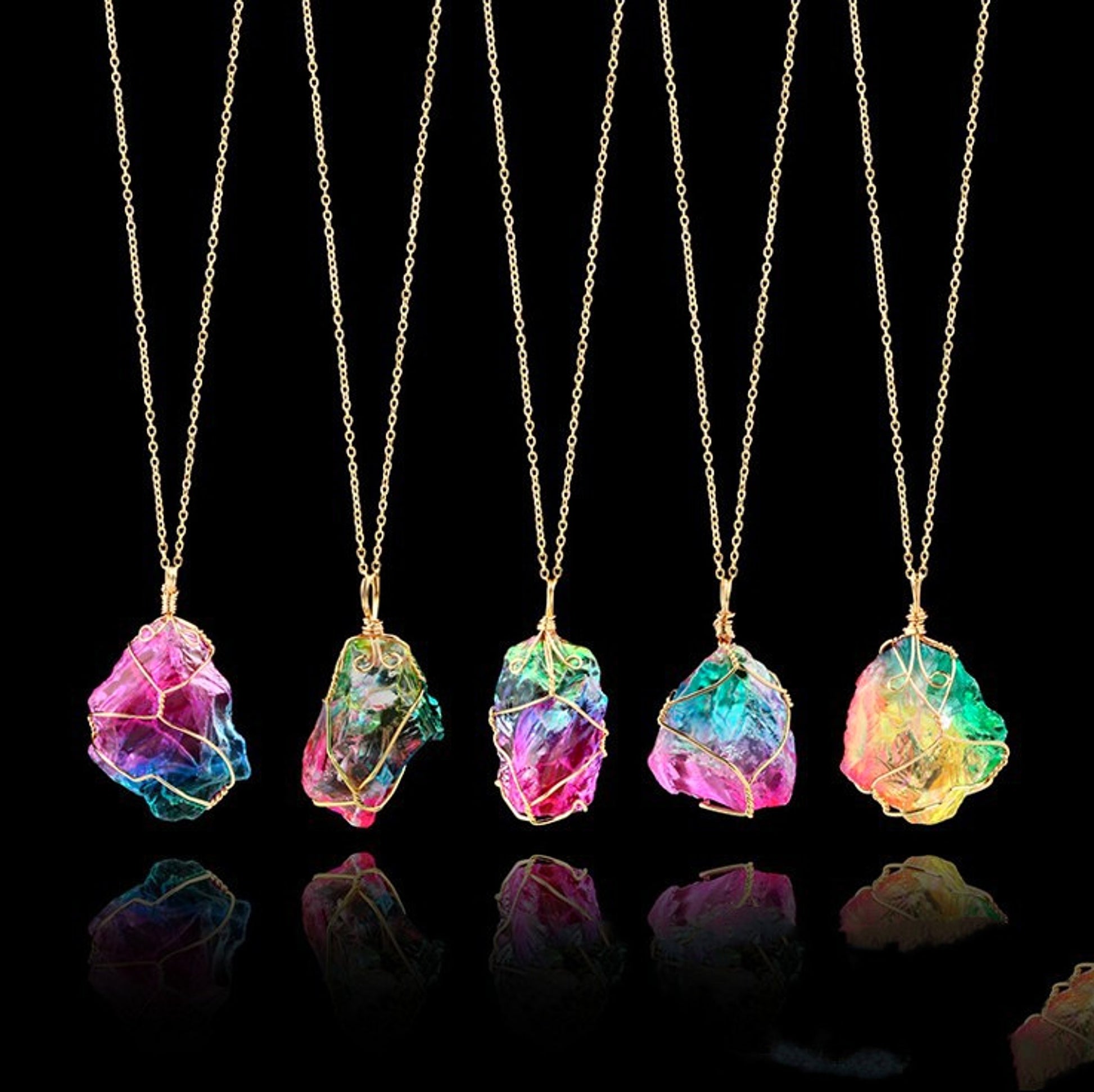 Rainbow Crystal Pendant “Seven Soul Stone” – Wearable Energy. - enhanced image 2
