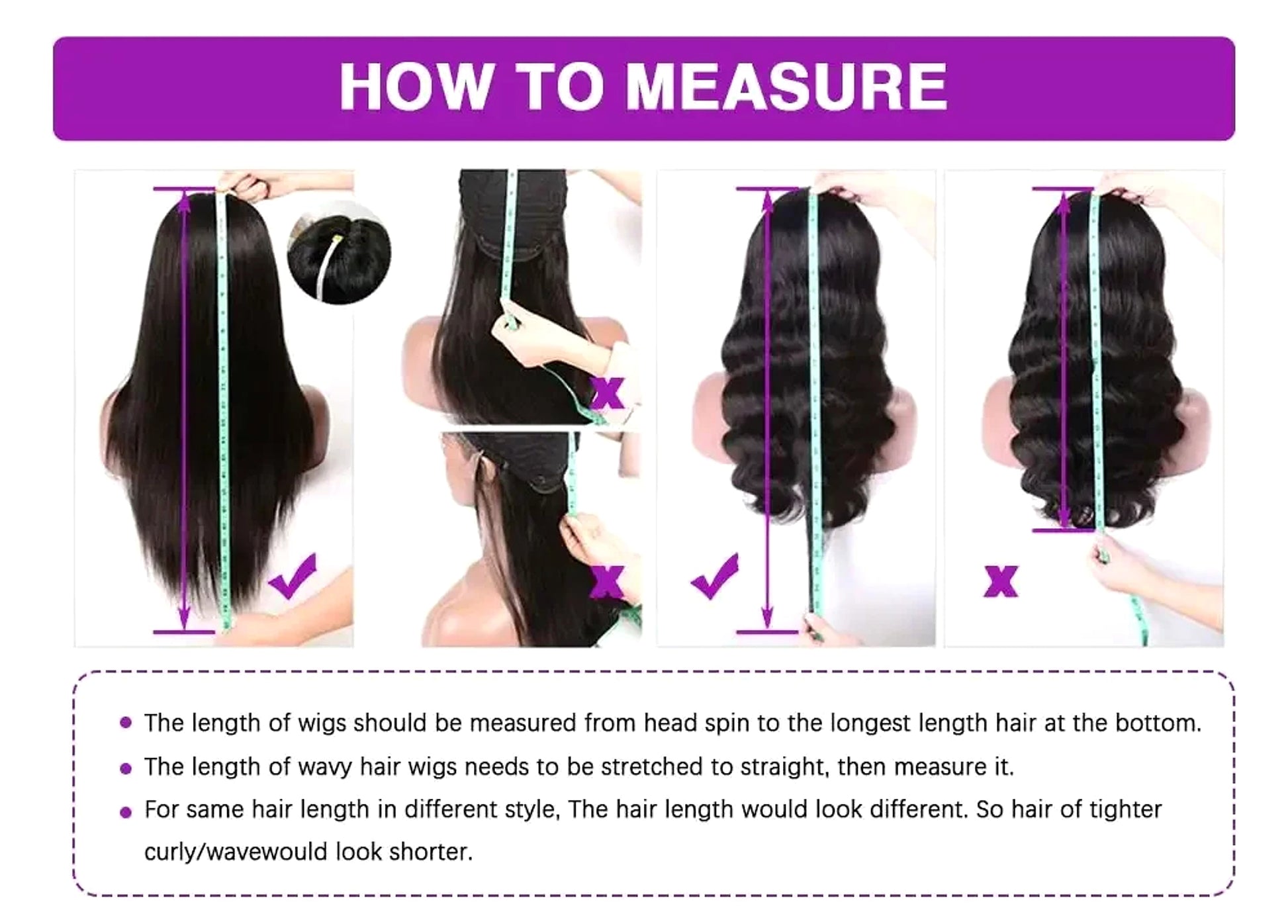 Real Hair Wig Hair Styling Hair Extension Body Wave Human Hair Weaves Bundle Deals Human Hair Extensions Natural & Jet Black - enhanced image 2