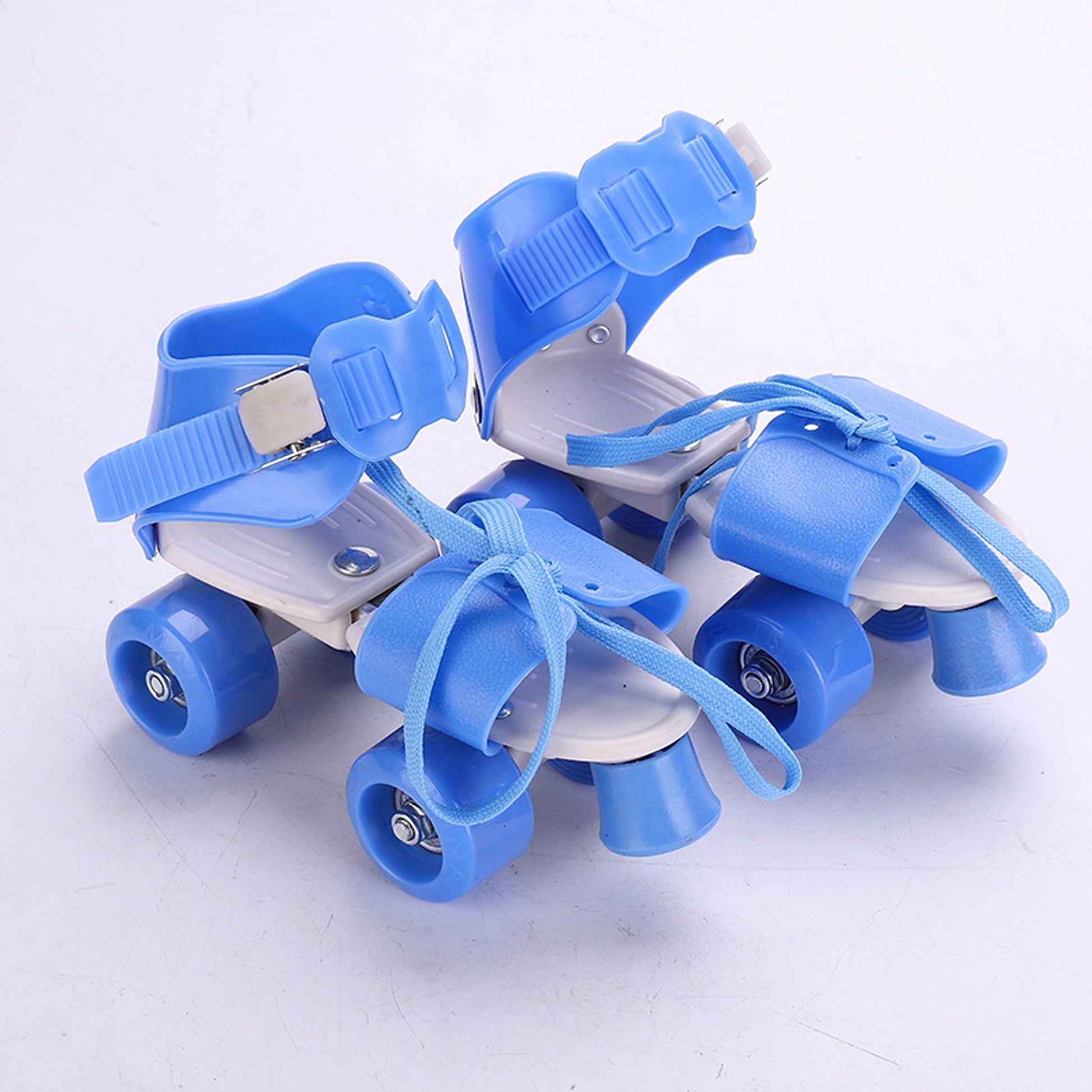 Roller Skates Double Row Pulley Four-wheeled Children's Adjustable Roller Skates Roller Skates - enhanced image 2
