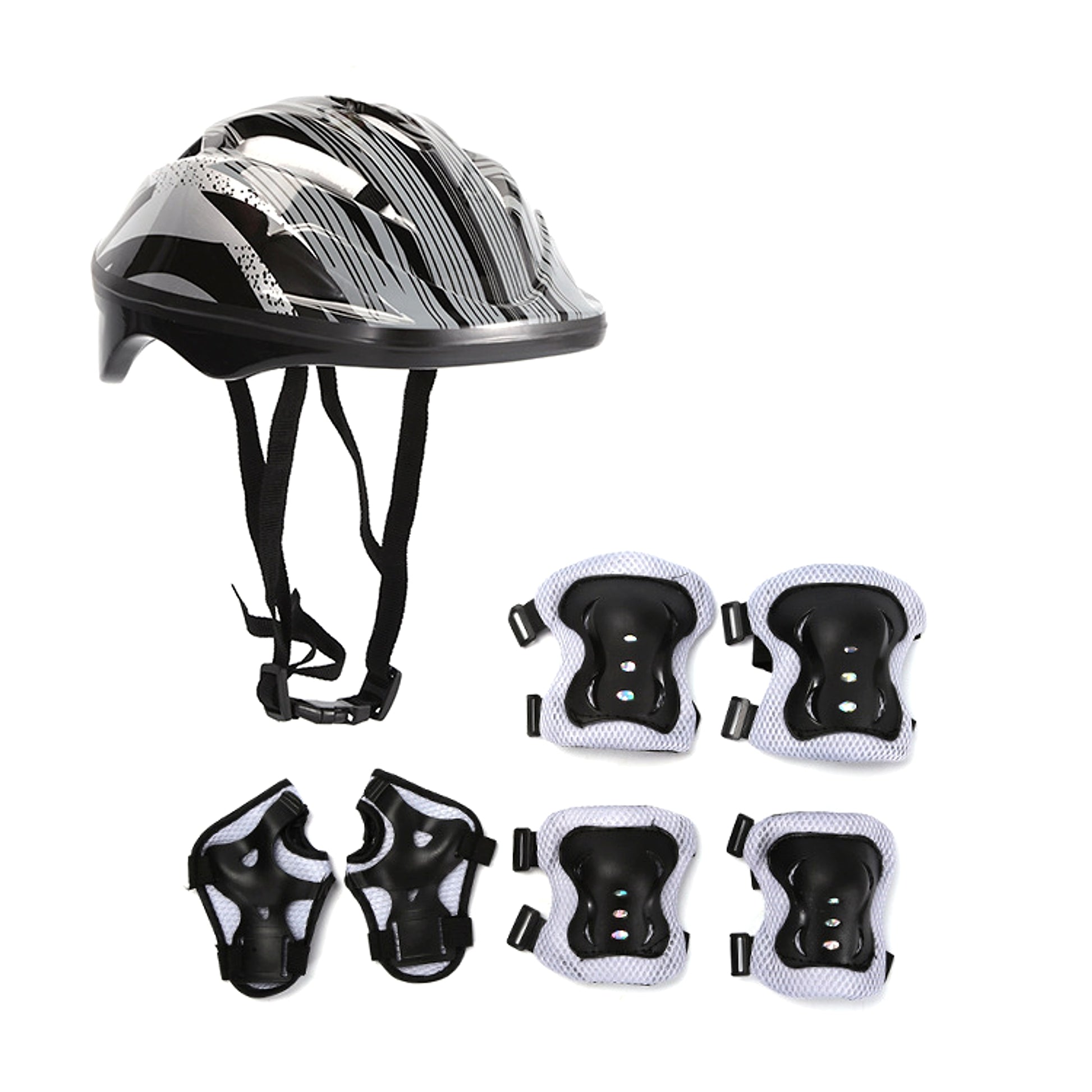 Roller Skating Protective Gear Set Helmet Skateboard Sports Knee Pads Skater Helmet - enhanced image 2