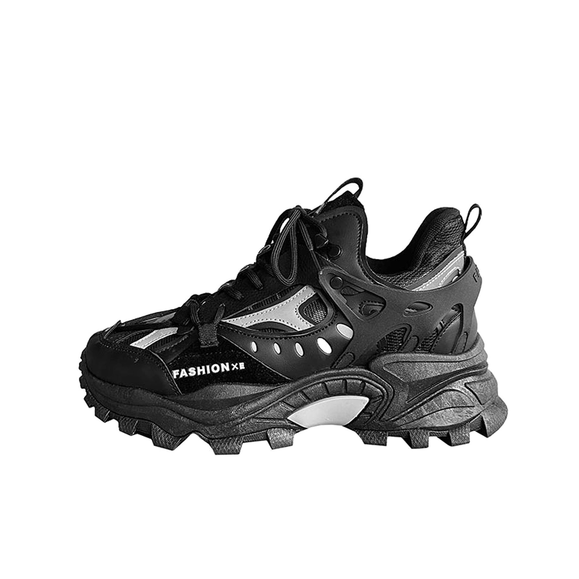 Round Head Net Top Daddy Shoes Thick Soled Casual Shoe Man - enhanced image 2