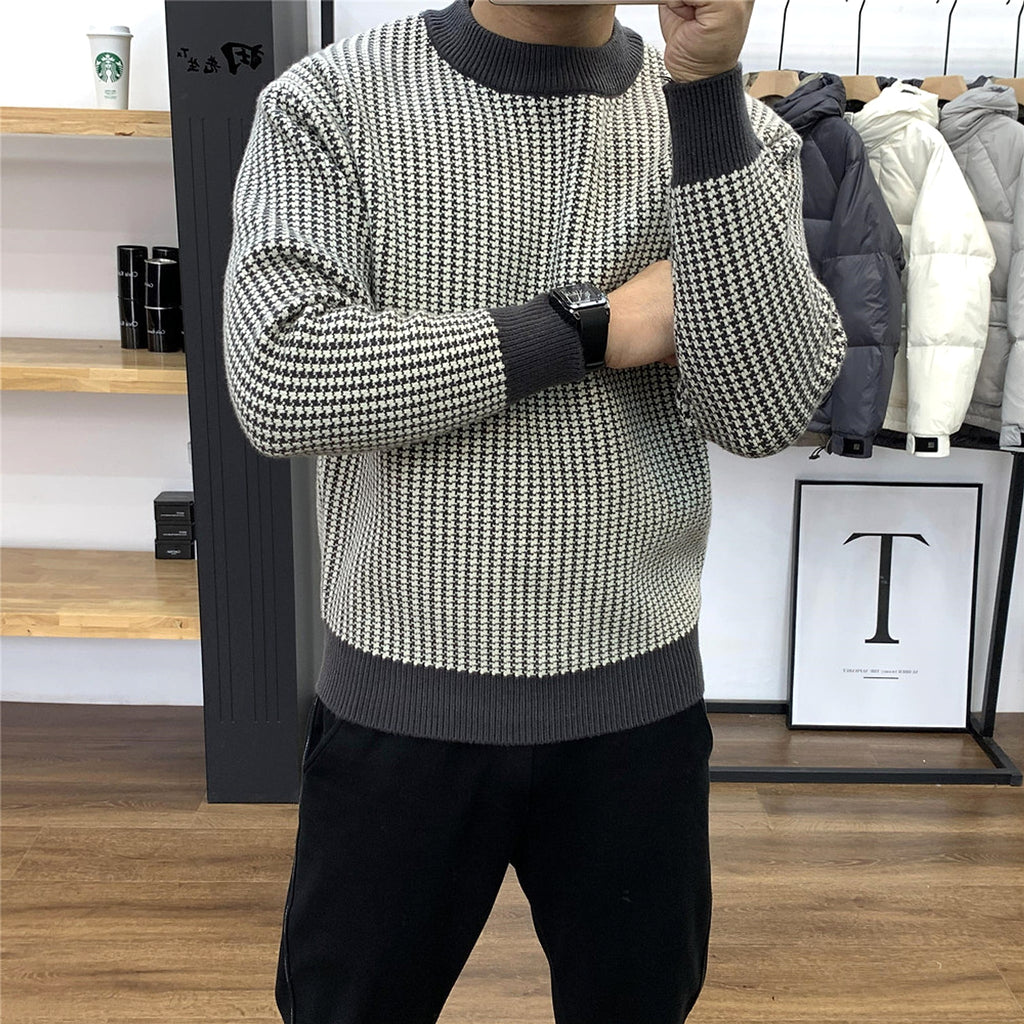 NordKnit™ – Classic Plaid Slim Fit Pullover - enhanced image 2