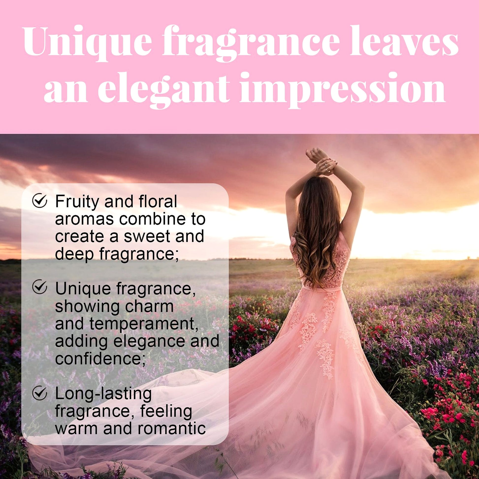 Roxelis Velvet Petal Eau De Parfum Spray Lasting Fragrance Fresh And Natural Perfume - enhanced image 2