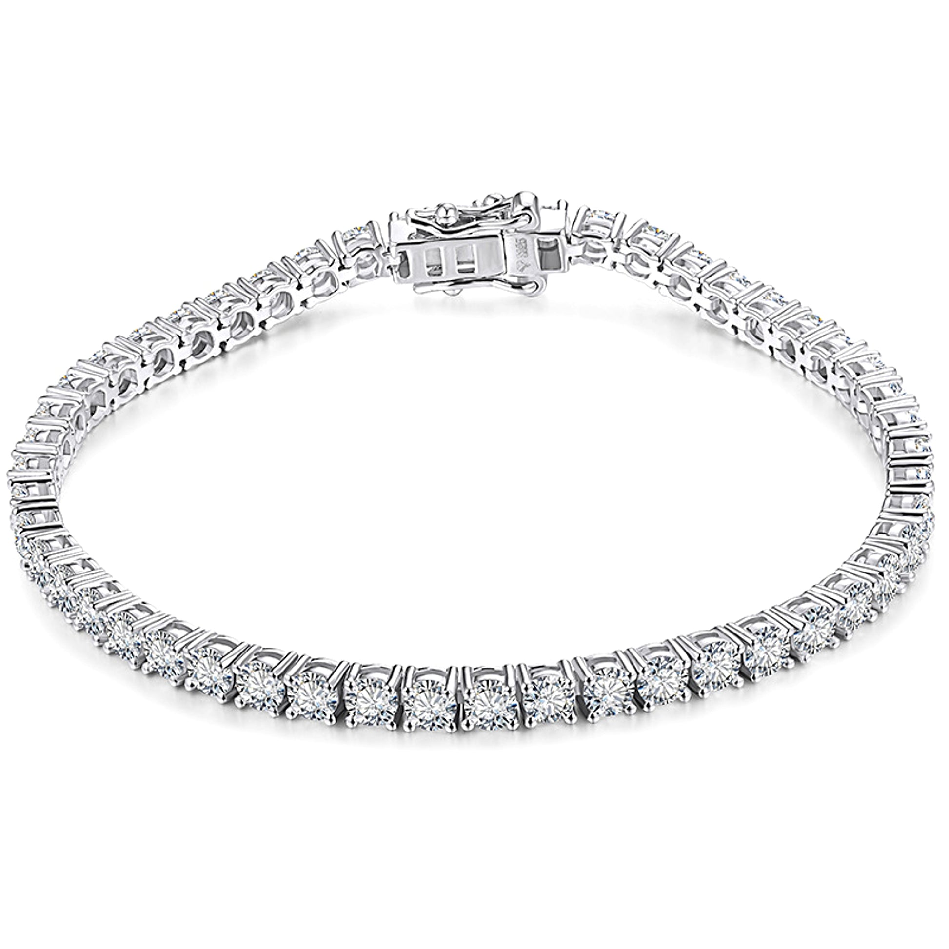 S925 Silver Mosan Diamond Bracelet Female - enhanced image 2