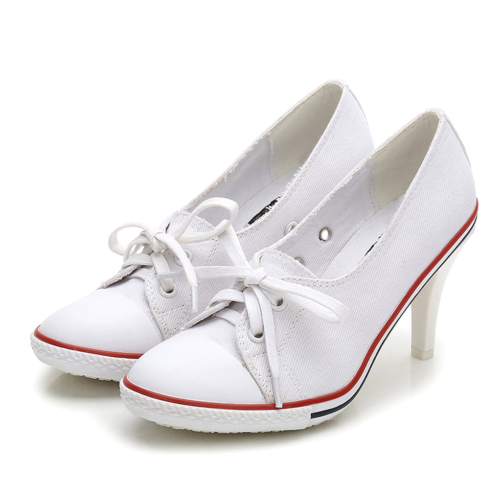 SeoulLift™ – Korean Canvas High-Sole Sneakers (Women) - enhanced image 2