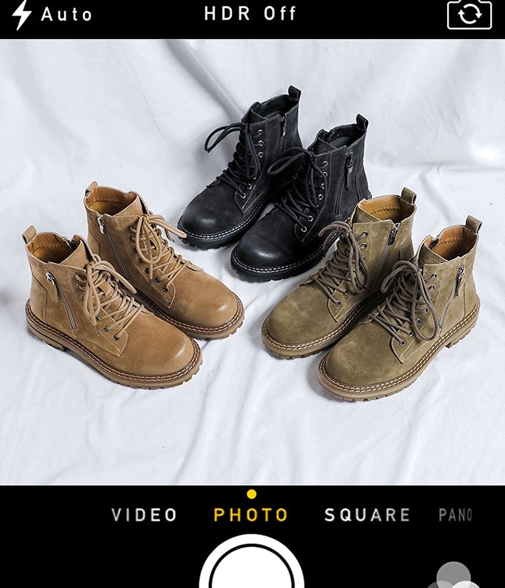 Side Zipper Seven-hole Super Popular Ins High Street Fashionable Handsome Ankle Boots - enhanced image 2