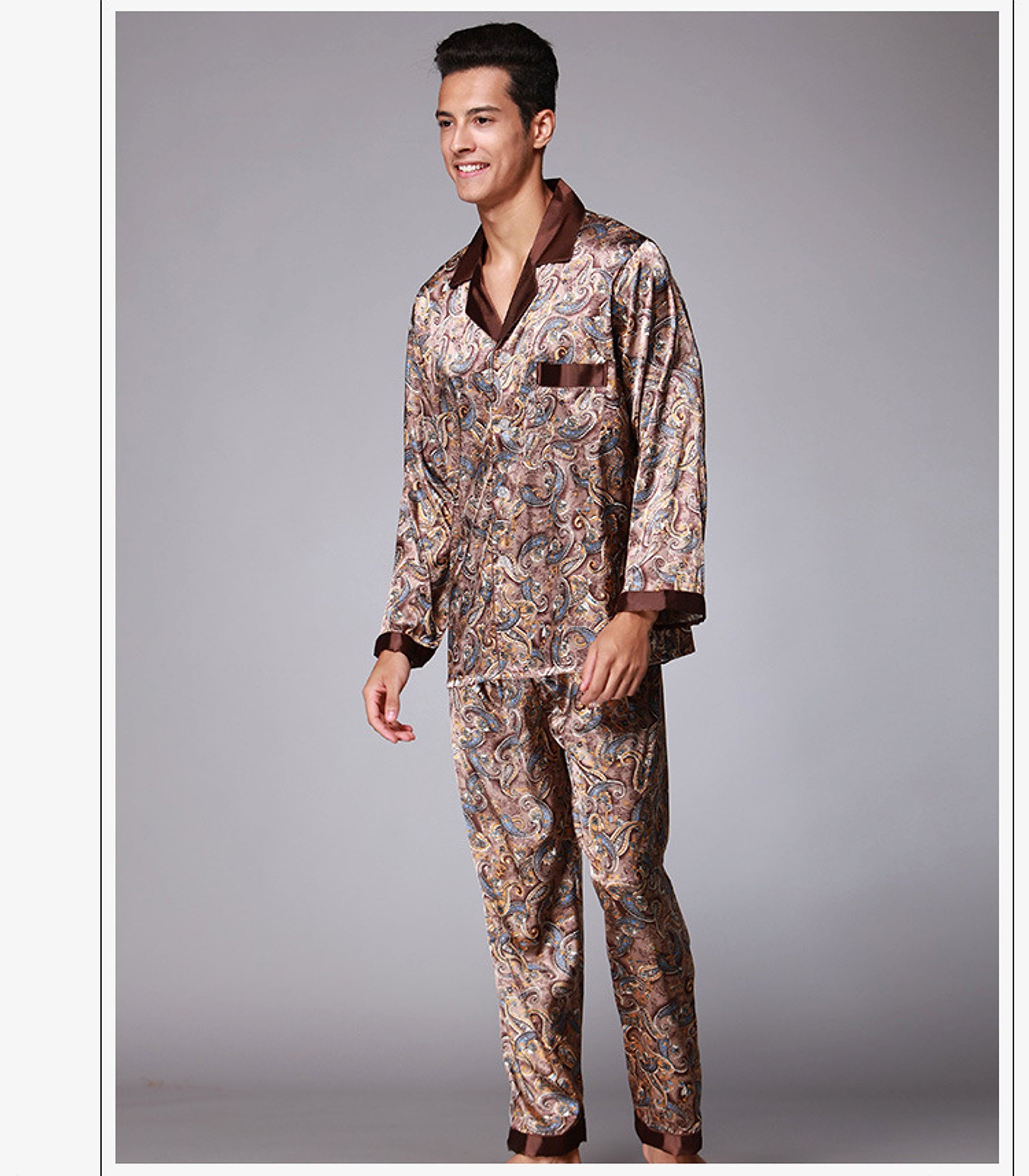 Silk pajamas set - enhanced image 2