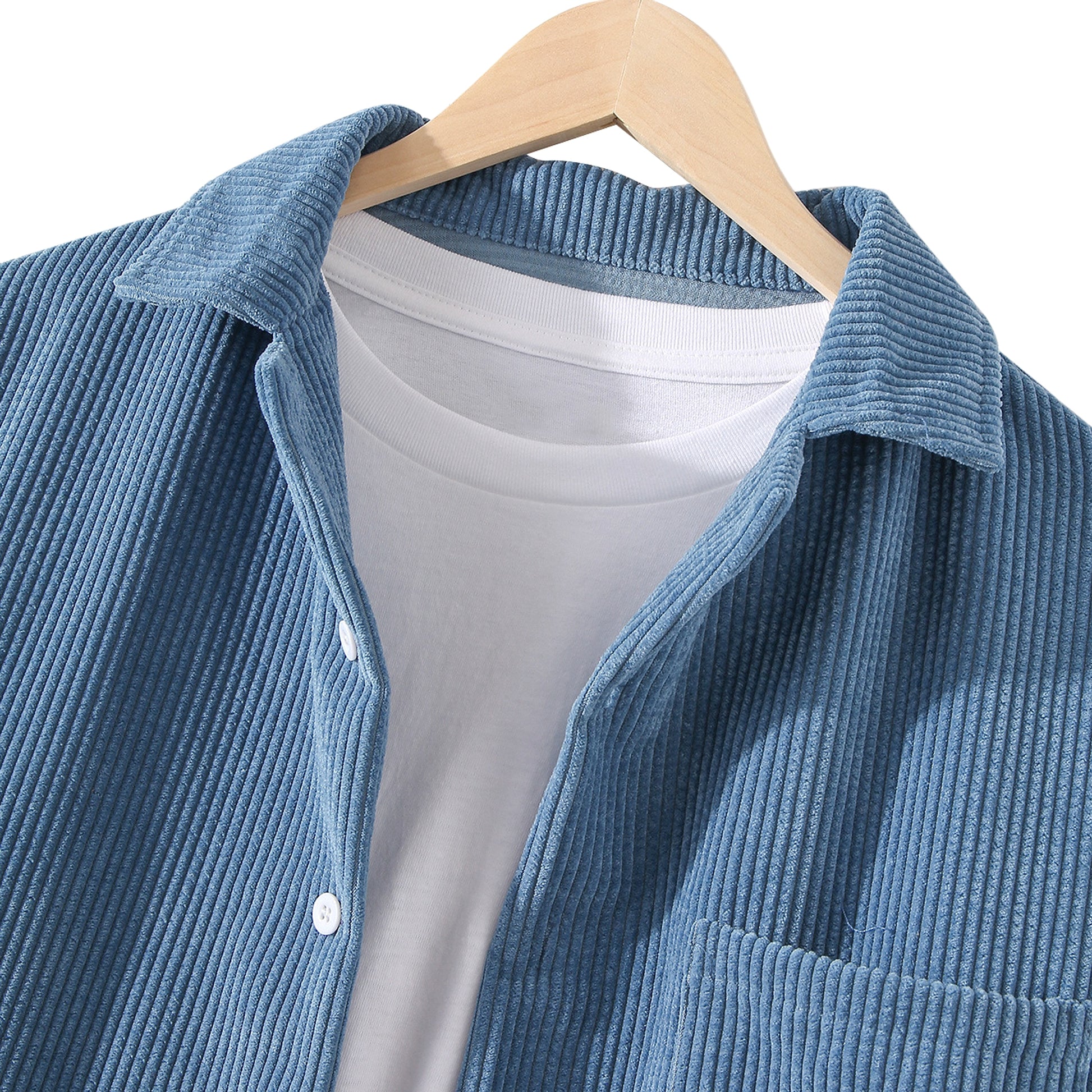 Solid Color Long Sleeve Dress Shirt Men - enhanced image 2