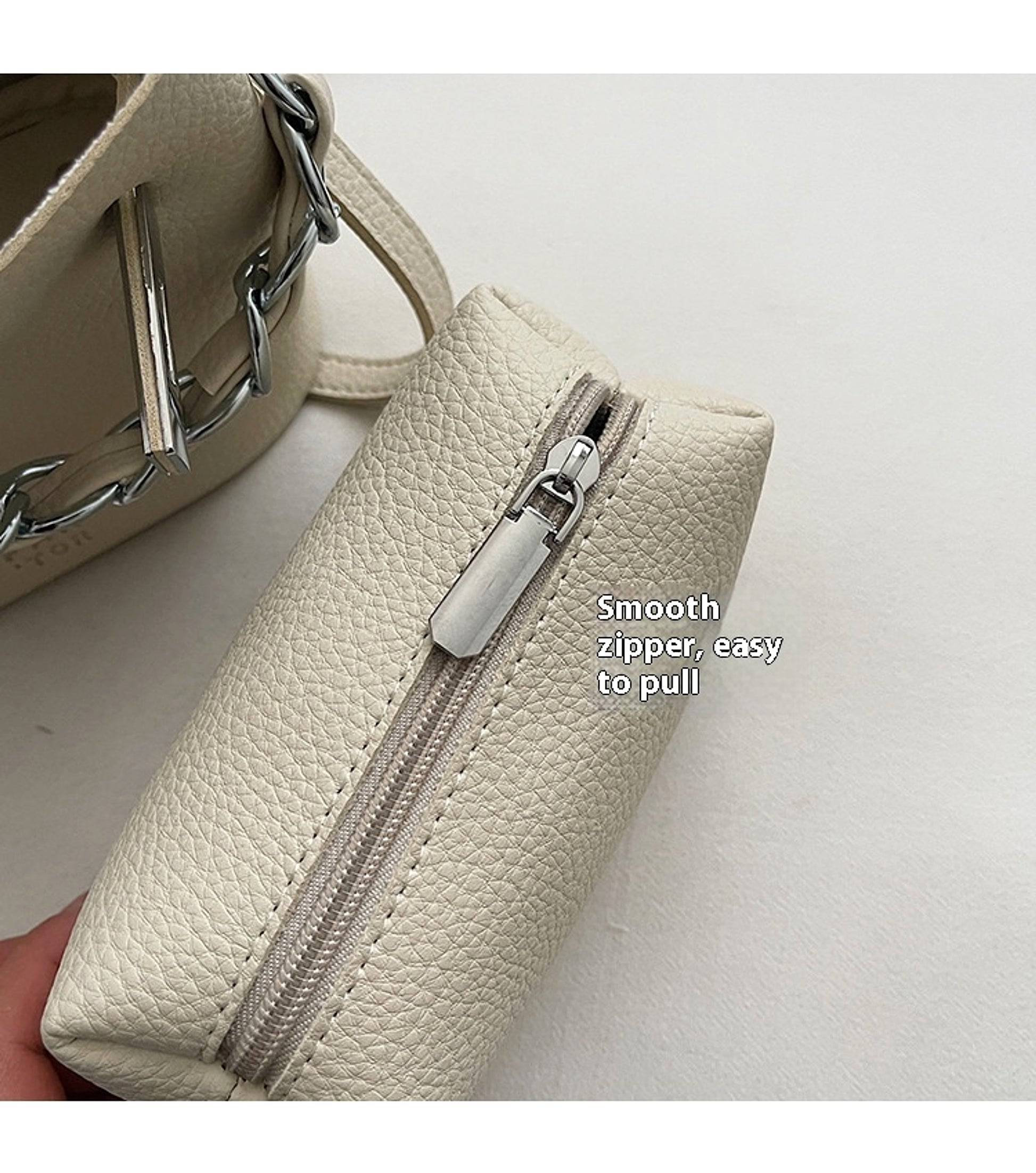 SolunaLuxe™ – RetroBucket Soft Chain Bag - enhanced image 2