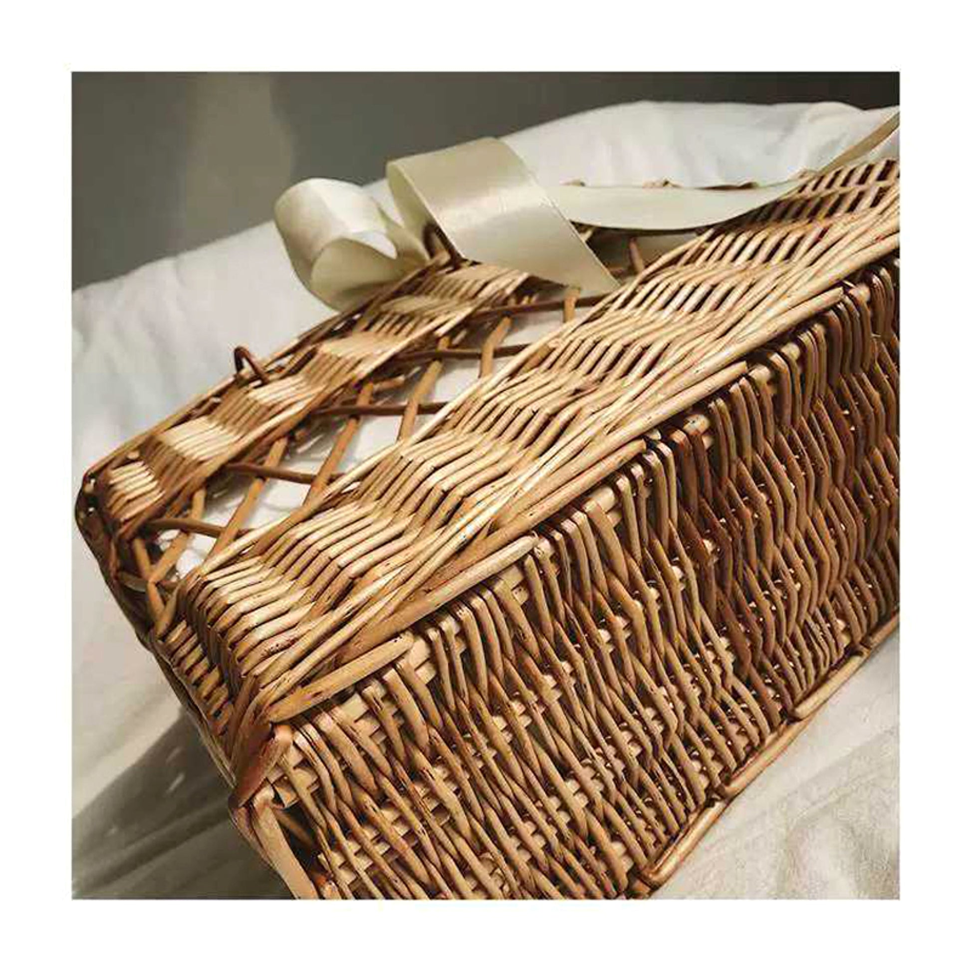 SolunaWeave™ – HollowBlossom Rattan Tote - enhanced image 2
