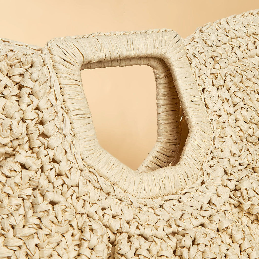 SolunaWeave™ – Vintage Straw Tote Edition - enhanced image 2