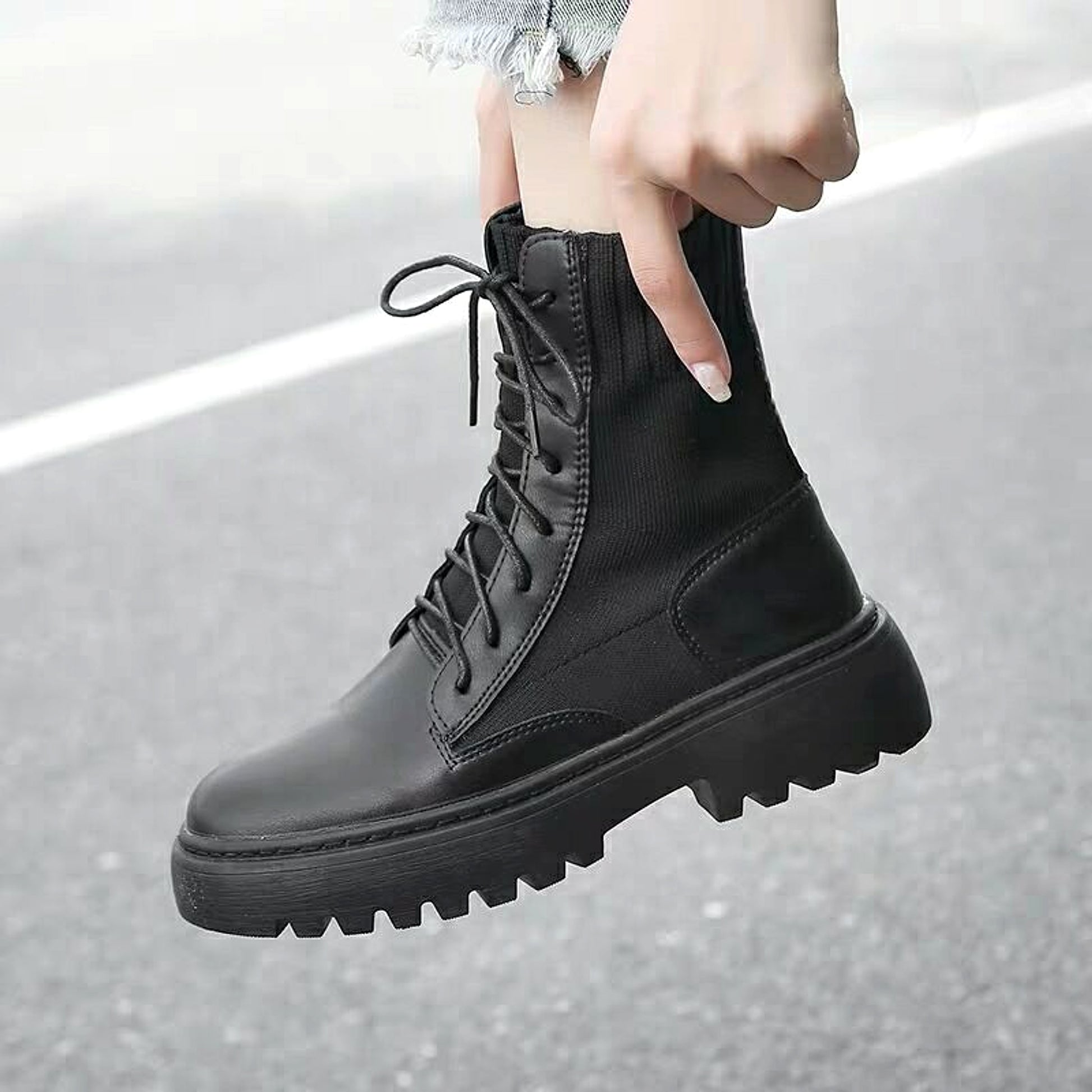 Spring and Autumn new English style Martin boots Women - enhanced image 2