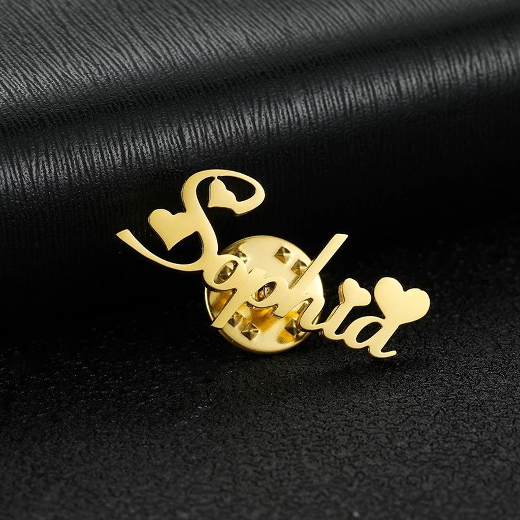 Personalized Stainless Steel Letter Brooch – Elegant & Minimalist Accessory - enhanced image 2