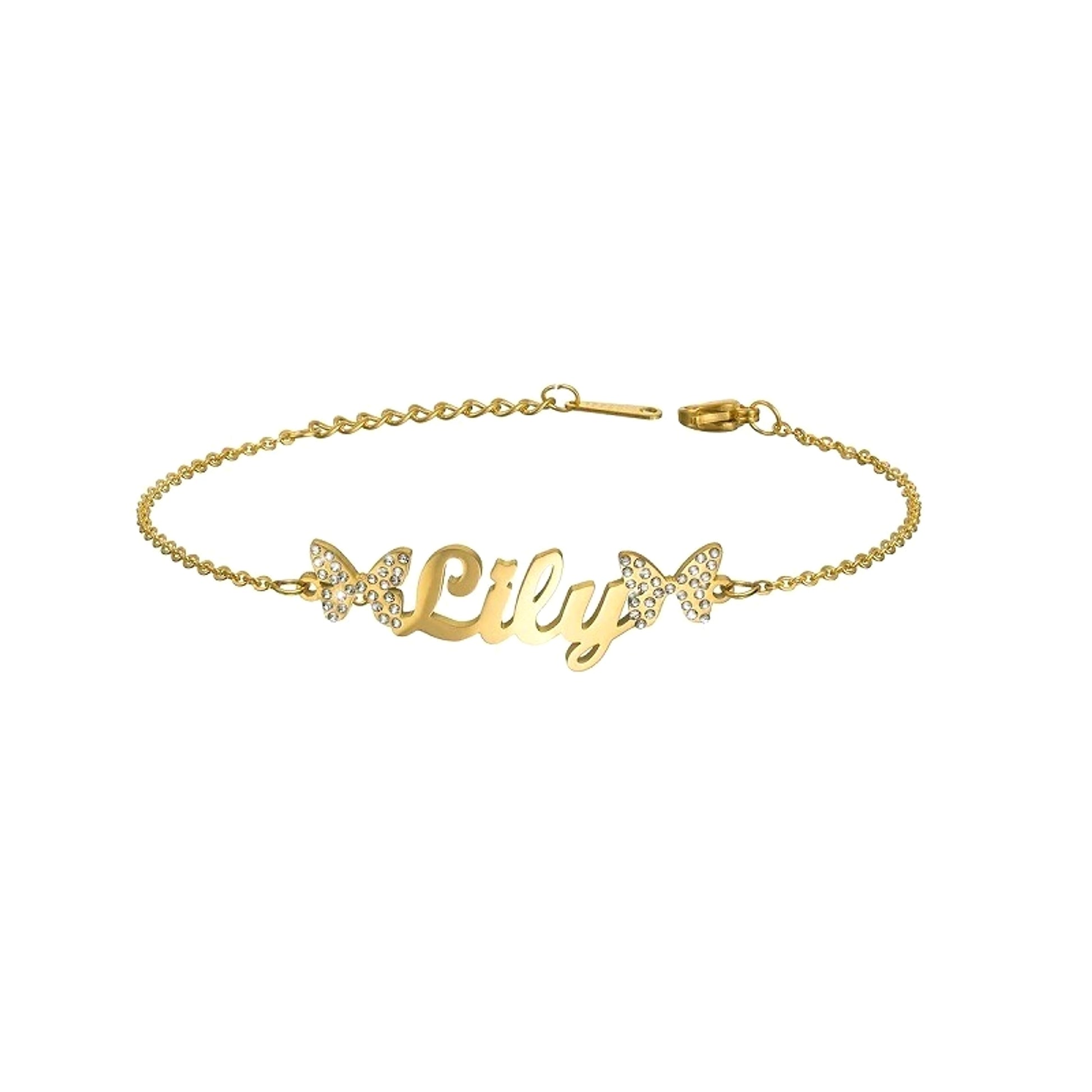 Custom Name Stainless Steel Bracelet – Personalized Letter Jewelry - enhanced image 2
