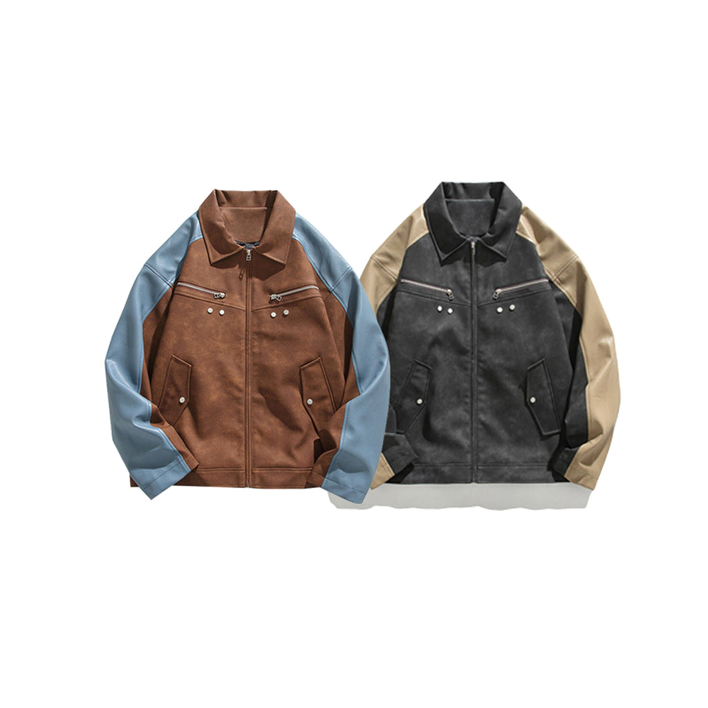 Street Hip-hop Loose High Street Leather Jacket For Men And Women - enhanced image 2