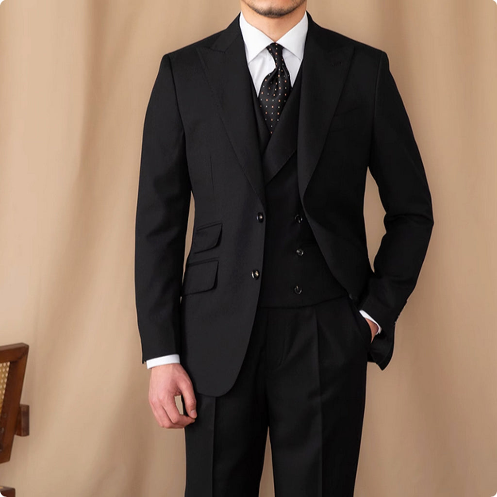 Woolverton™ – Three-Piece Pure Wool Business Suit - enhanced image 2
