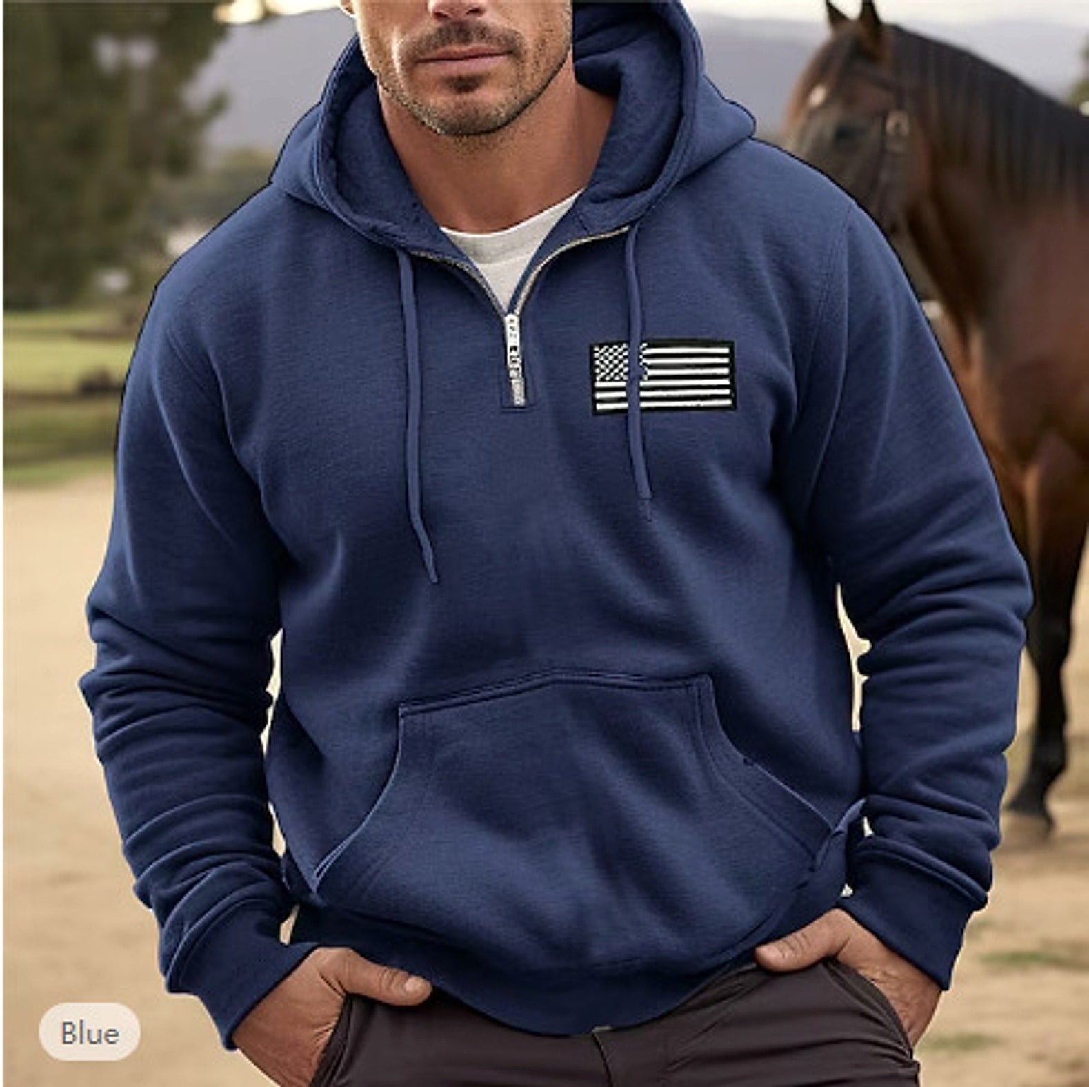 Sweater Men's Autumn New Casual Fashion Fashion Brand Hooded Trend - enhanced image 2