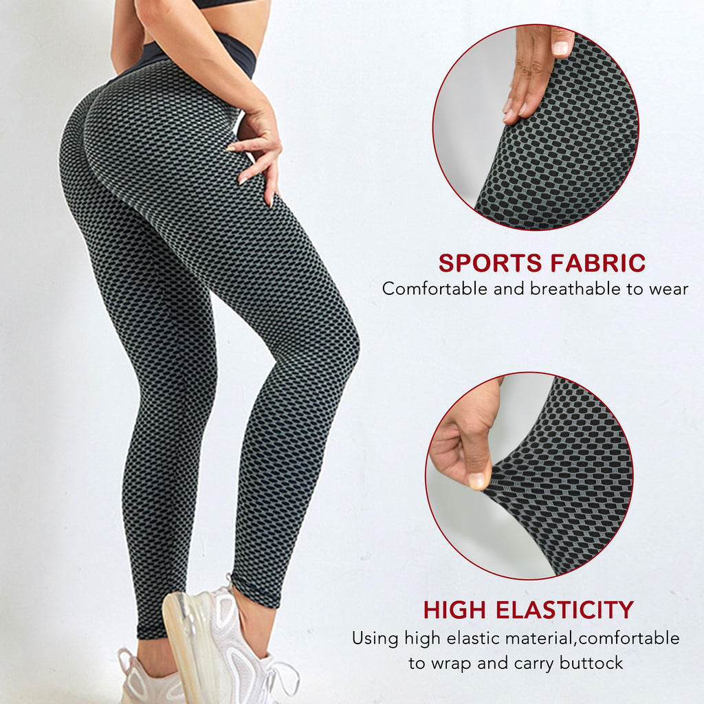 TIK Tok Leggings Women Butt Lifting Workout Tights Plus Size Sports High Waist Yoga Pants Small Amazon Banned - enhanced image 2