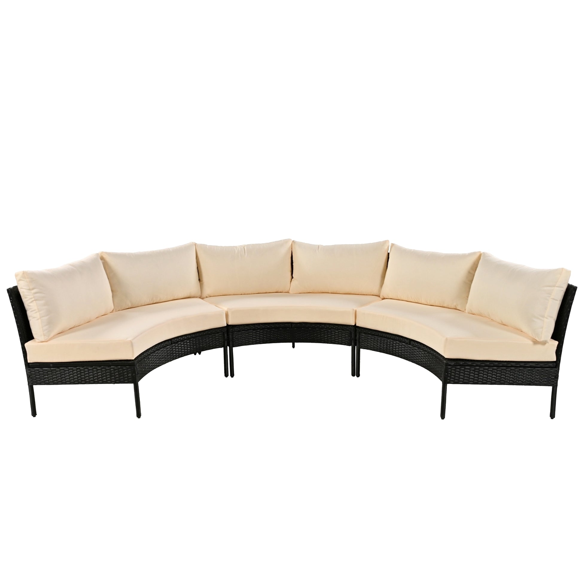 LuneluX_Home – Outdoor Lounge Set - 3 pcs. (Rattan-Waterproof) - enhanced image 2