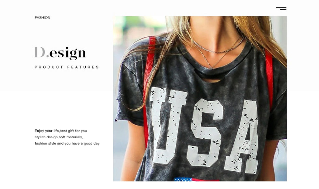 USA - T-shirt For Women - enhanced image 2
