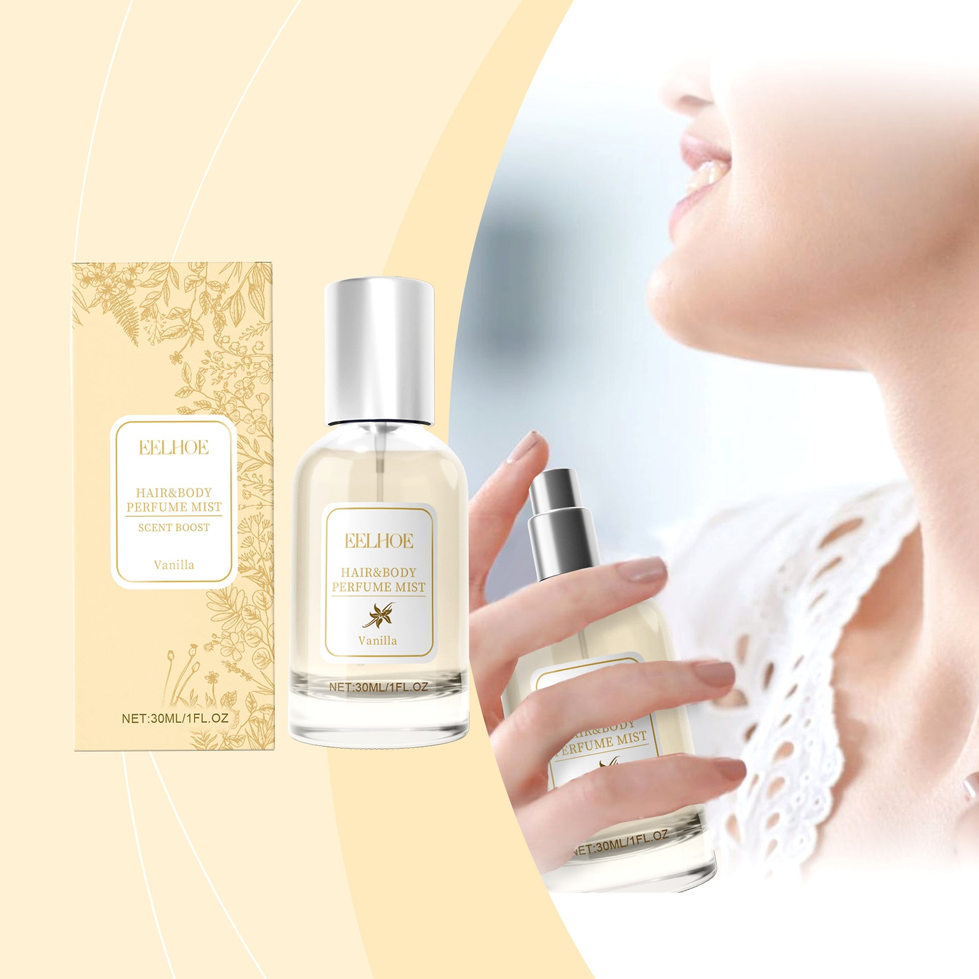 Vanilla Whisper | Body & Hair Perfume Spray – Edition 2025 - enhanced image 2