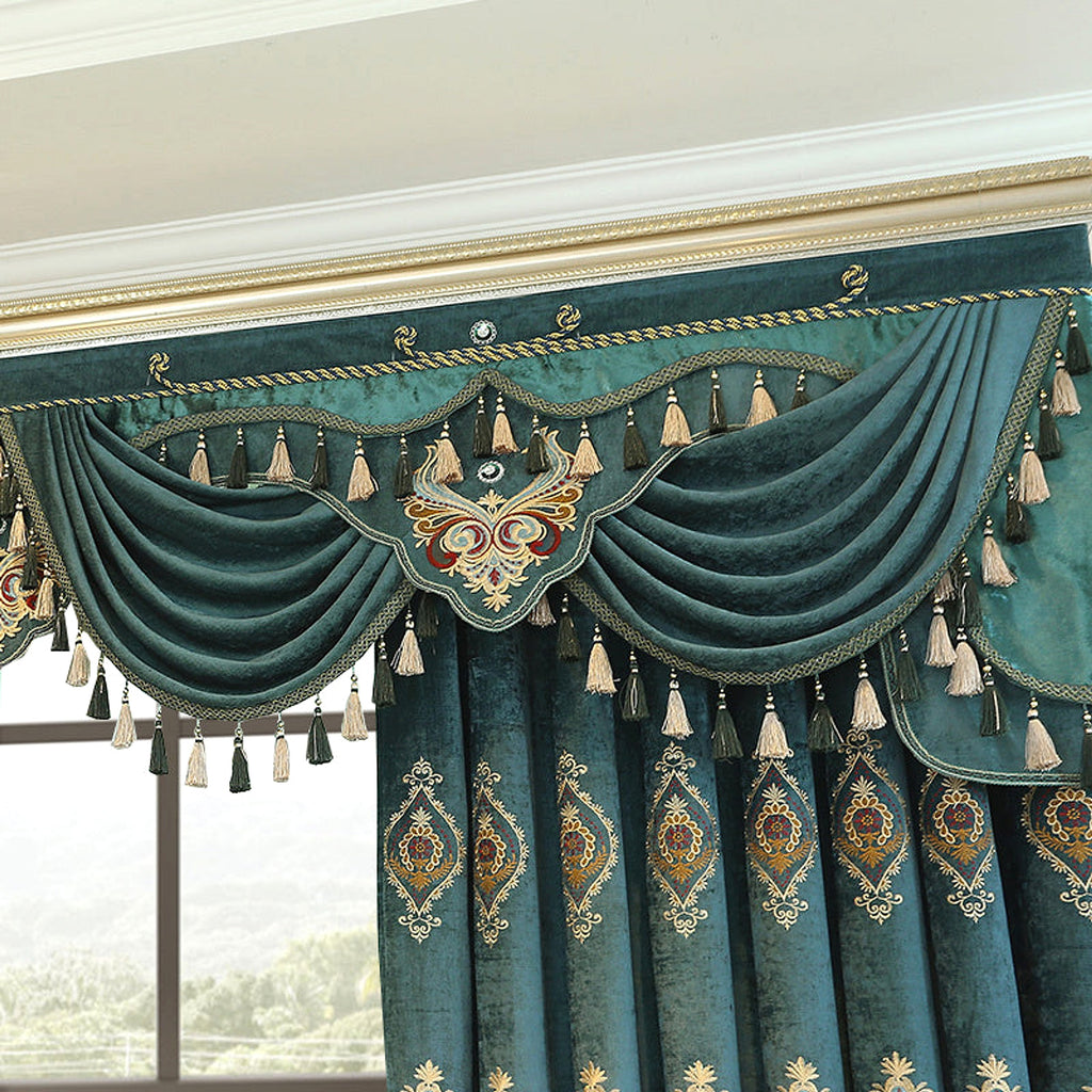 VelureMajestique™ – Luxury Embroidered Blackout Curtains (2-Piece Set) - enhanced image 2