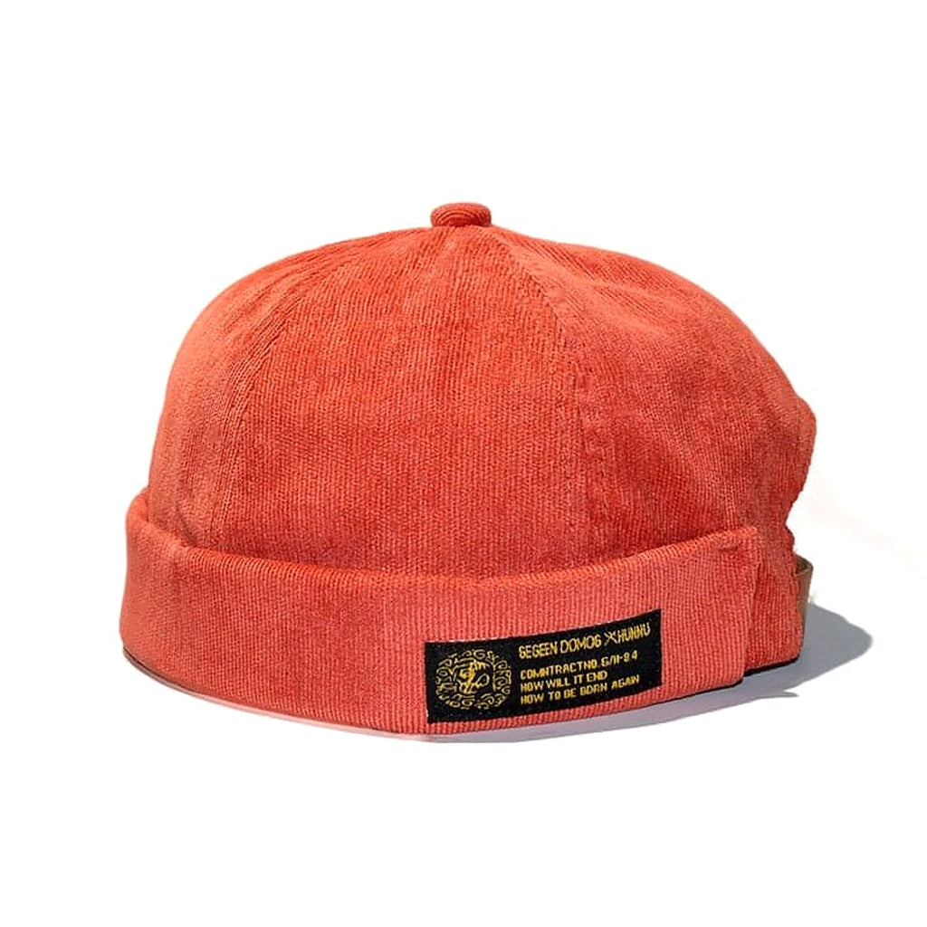 Vintage Docker Cap Brimless Hat - enhanced image 2