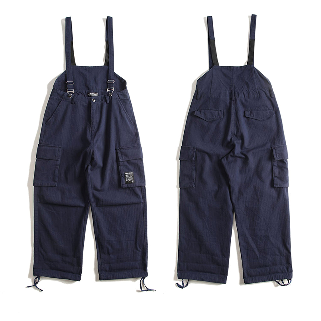 Vintage Loose Fitting Overalls - enhanced image 2
