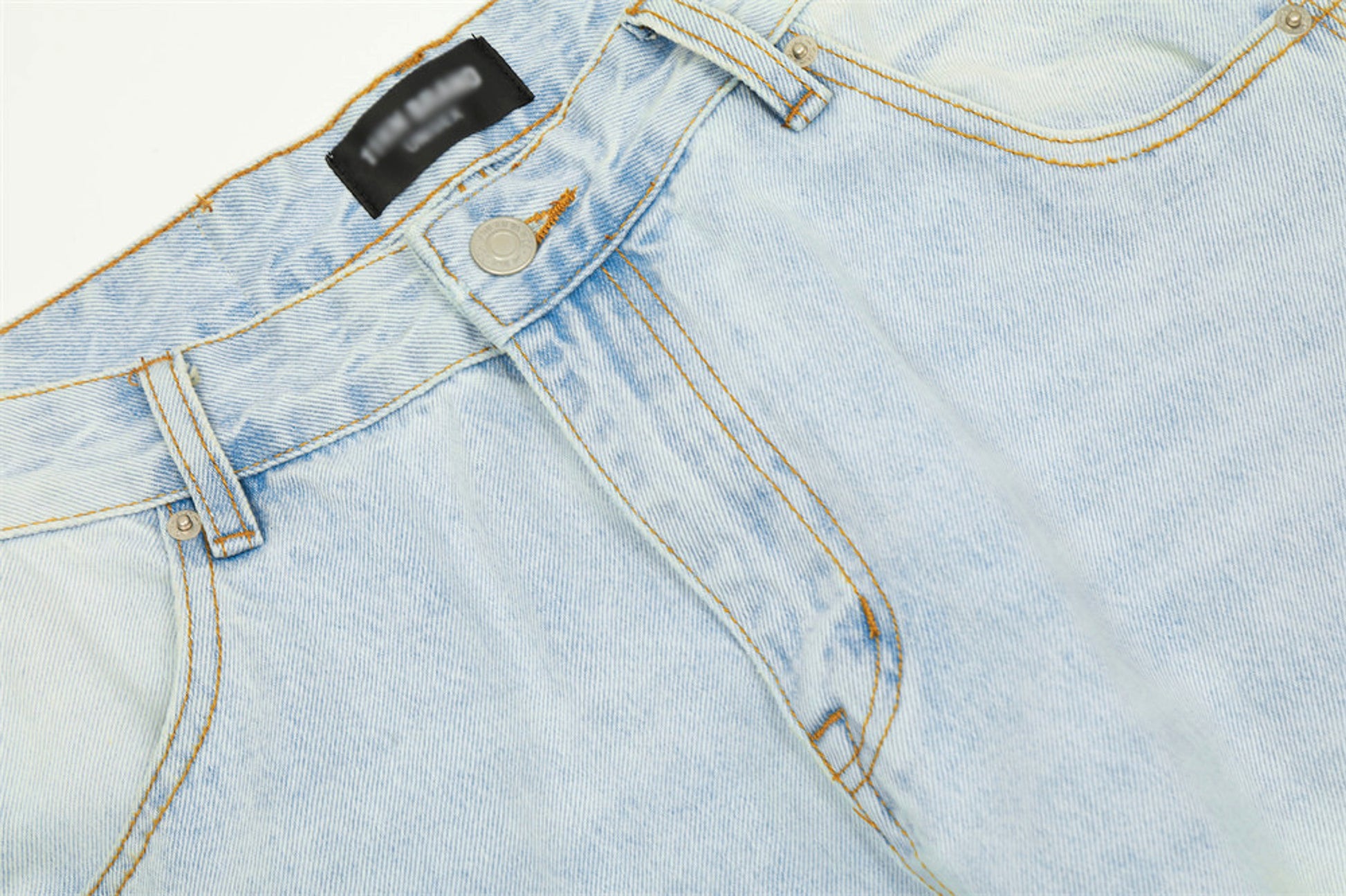Wash Light Color Cargo Jeans Men - enhanced image 2