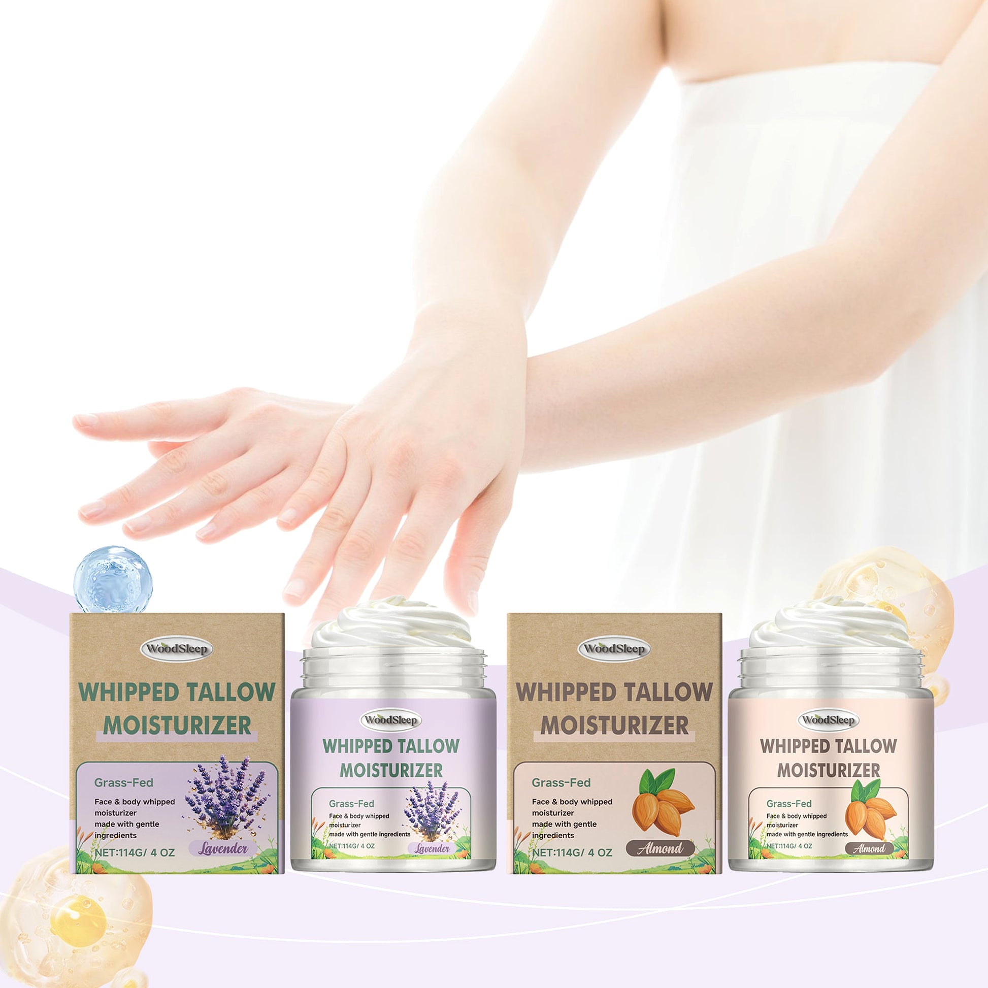 Whipped Tallow Moisturizer – Natürlich gepflegt mit Rindertalg (114g) - enhanced image 2