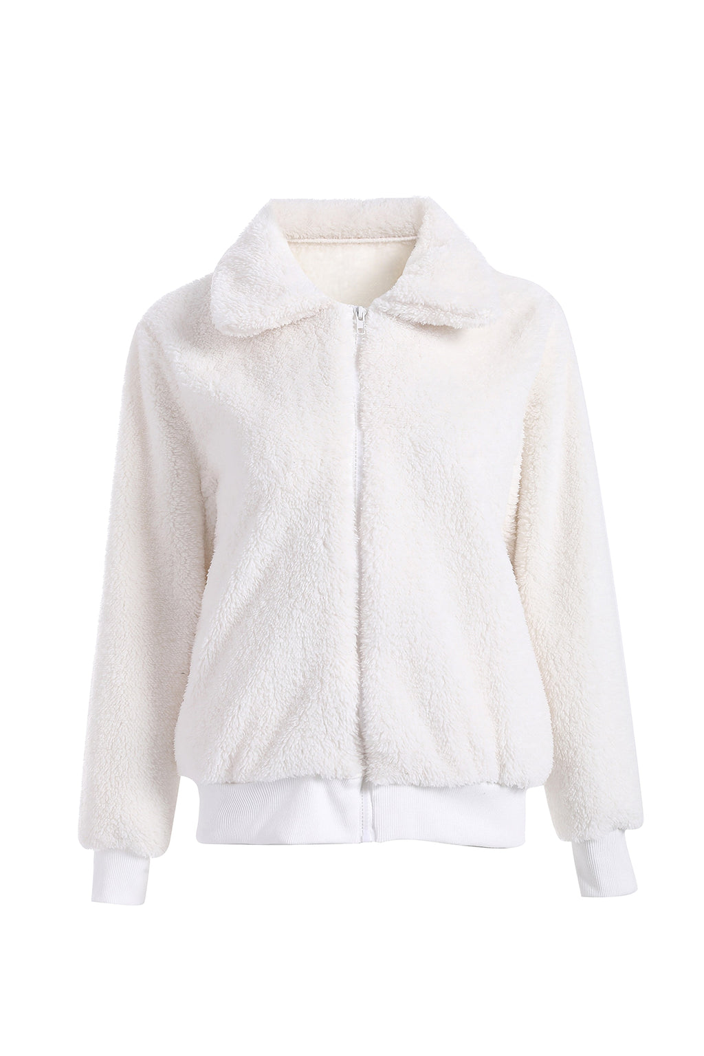 Winter Autumn Women Lapel Zipper Jacket Coat - enhanced image 2