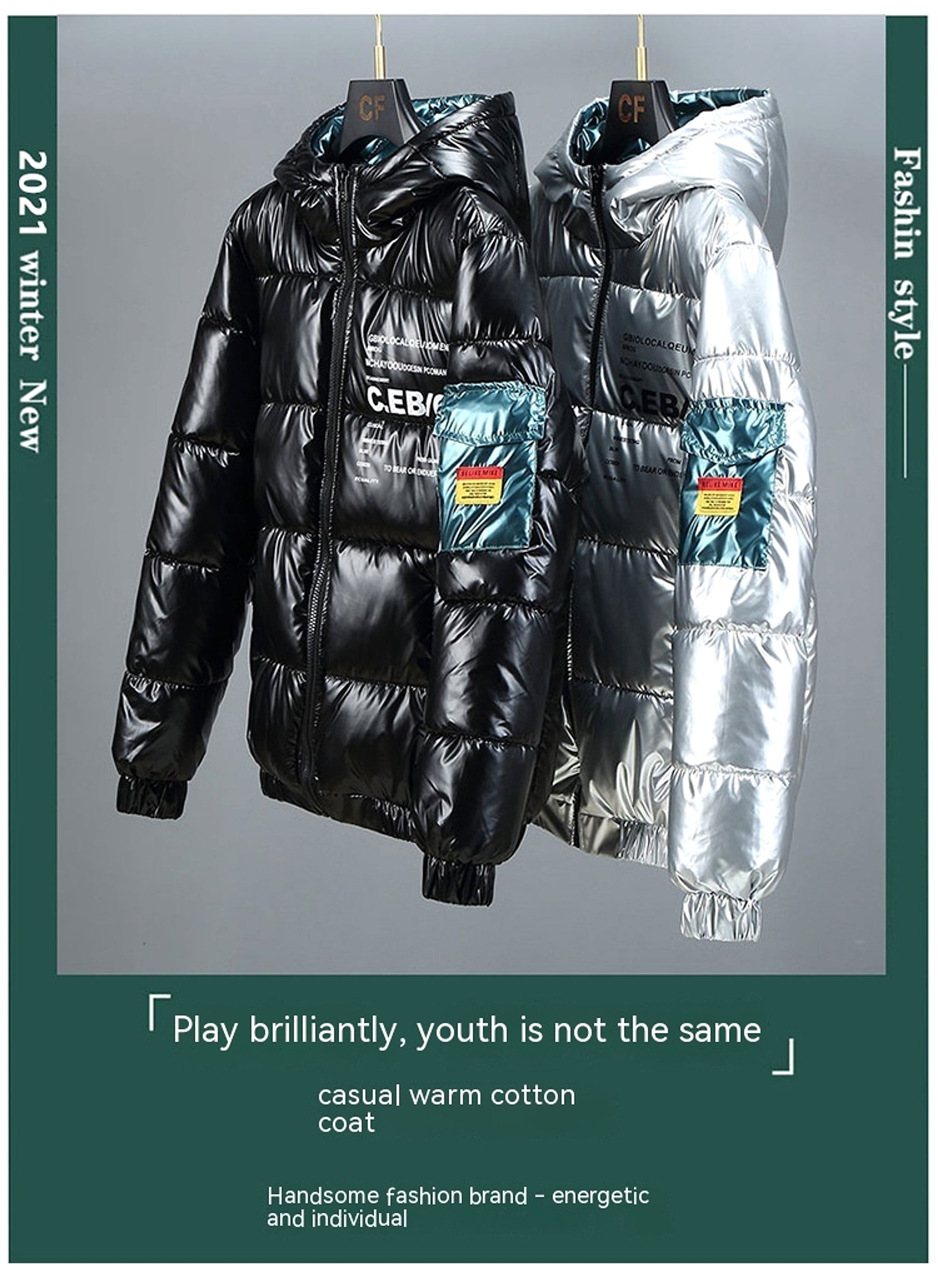 Winter Down Thick  Jacket Men - enhanced image 2