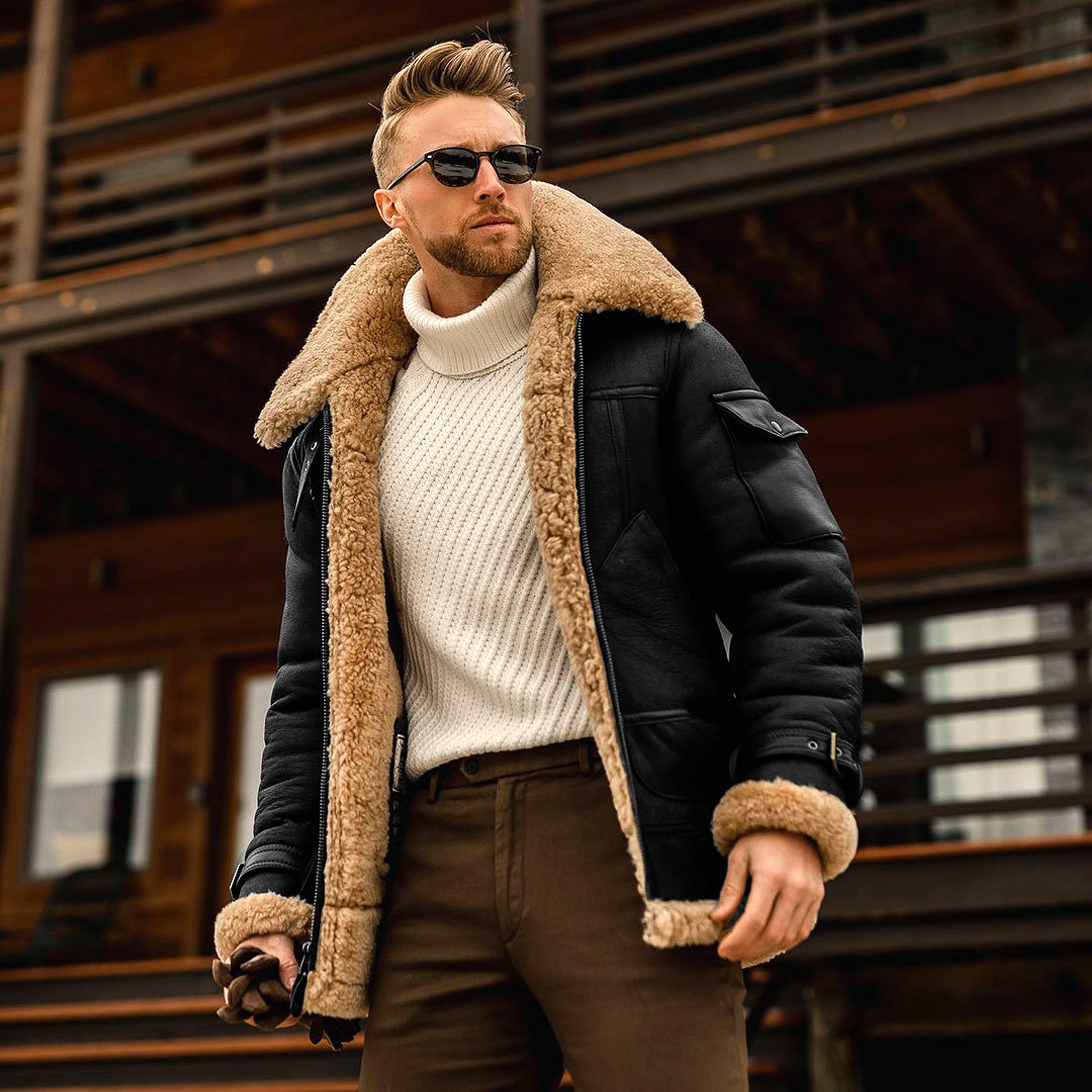 Winter Jacket Mens Military Fleece Warm Jackets Male Fur Collar Coats Army Tactical Jacket - enhanced image 2