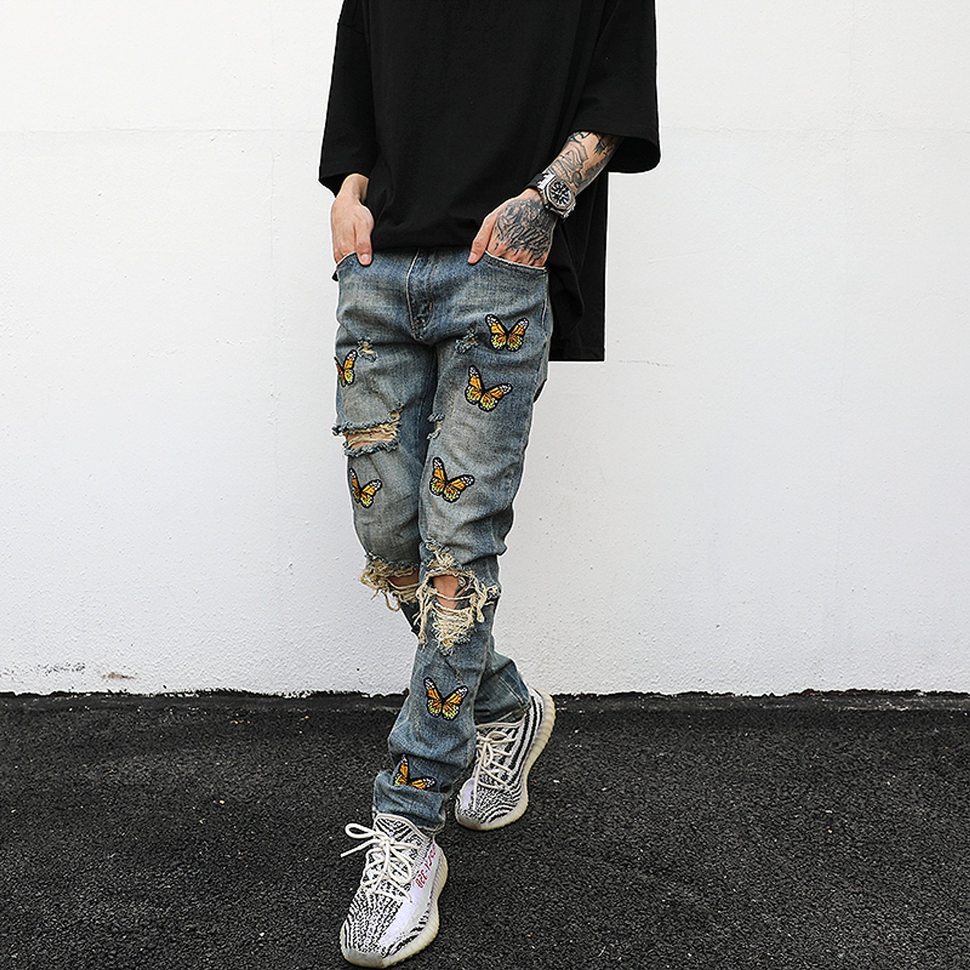 Women 's Butterfly jeans - enhanced image 2