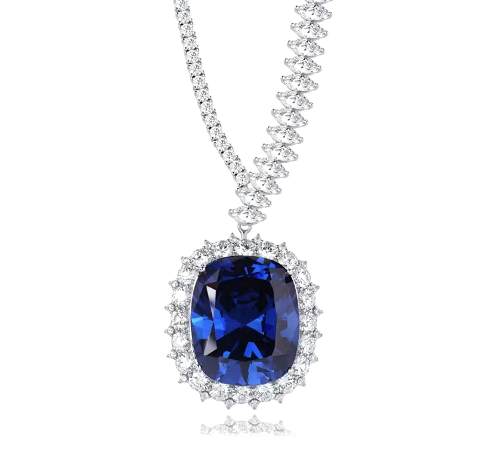 LuxeJewels™ – Royal Blue Ice Necklace - enhanced image 2