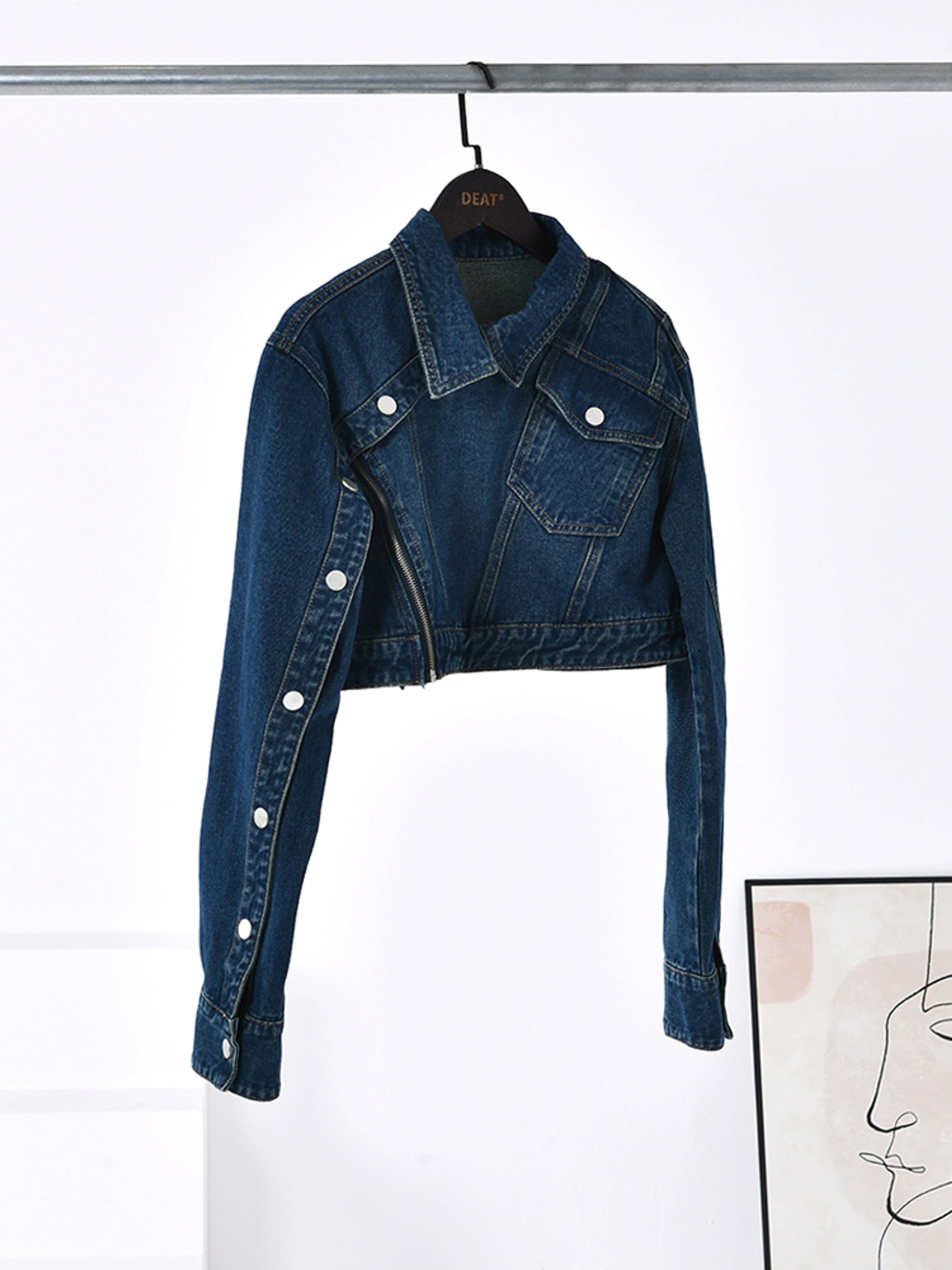 Women's Fashionable Loose Ultra-short Top Jacket - enhanced image 2
